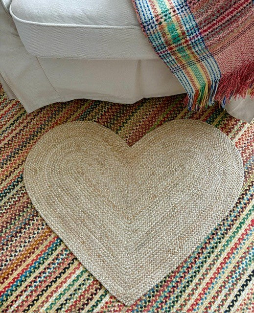 Natural Heart Rug