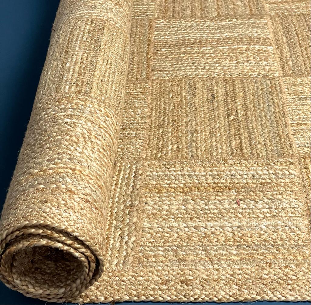 Natural Jute Tile Rug