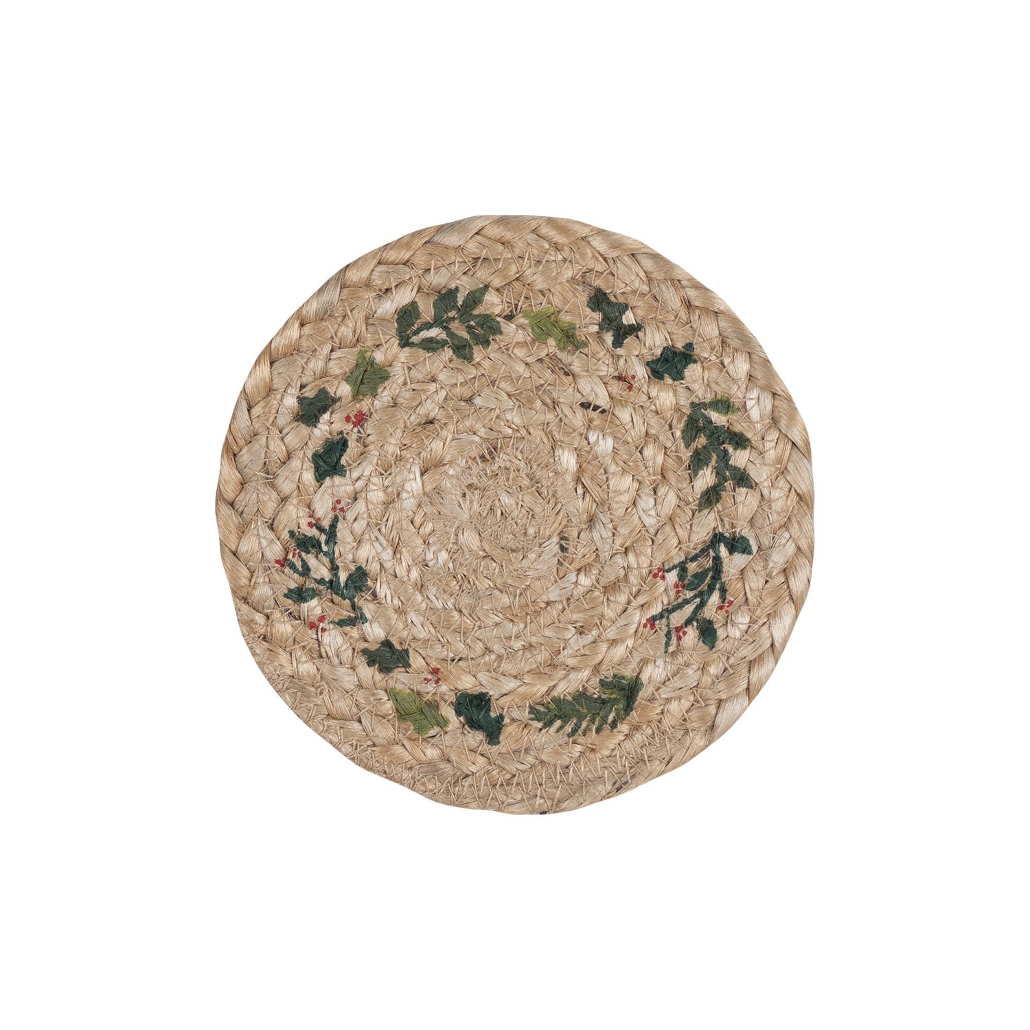 Natural Christmas Jute Coasters