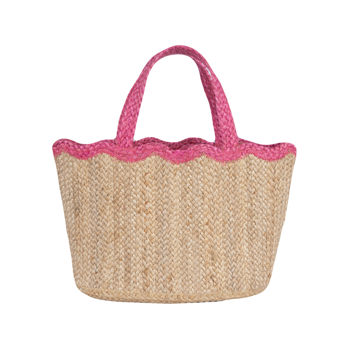 Magenta Scallop Tote Small