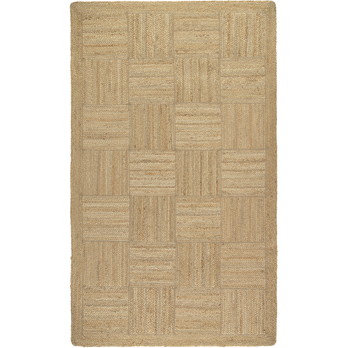 Natural Jute Tile Rug