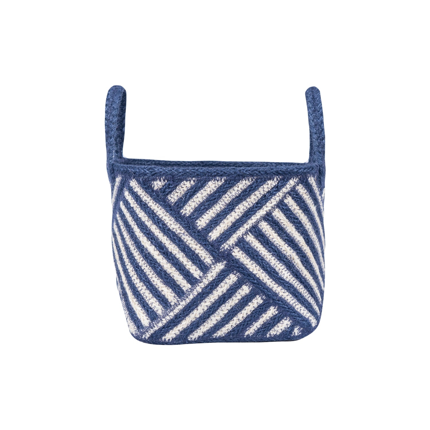 Zebra Basket Navy