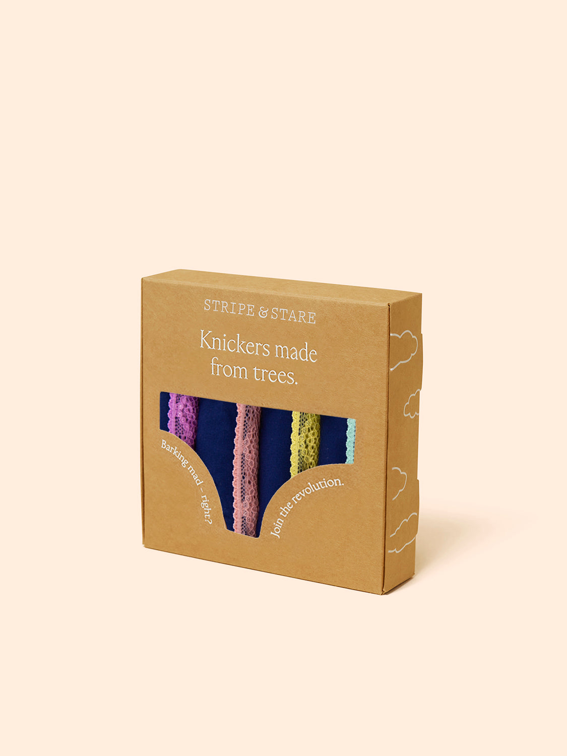 The Original Knicker Four Pack - Navy Pastels
