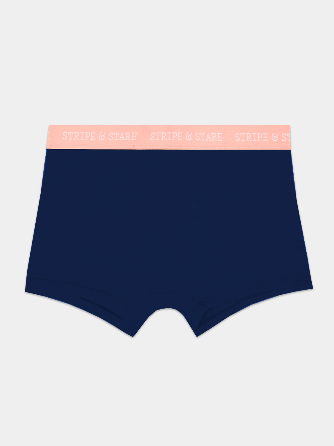 Women's Boxer  - Navy & Neon Peach