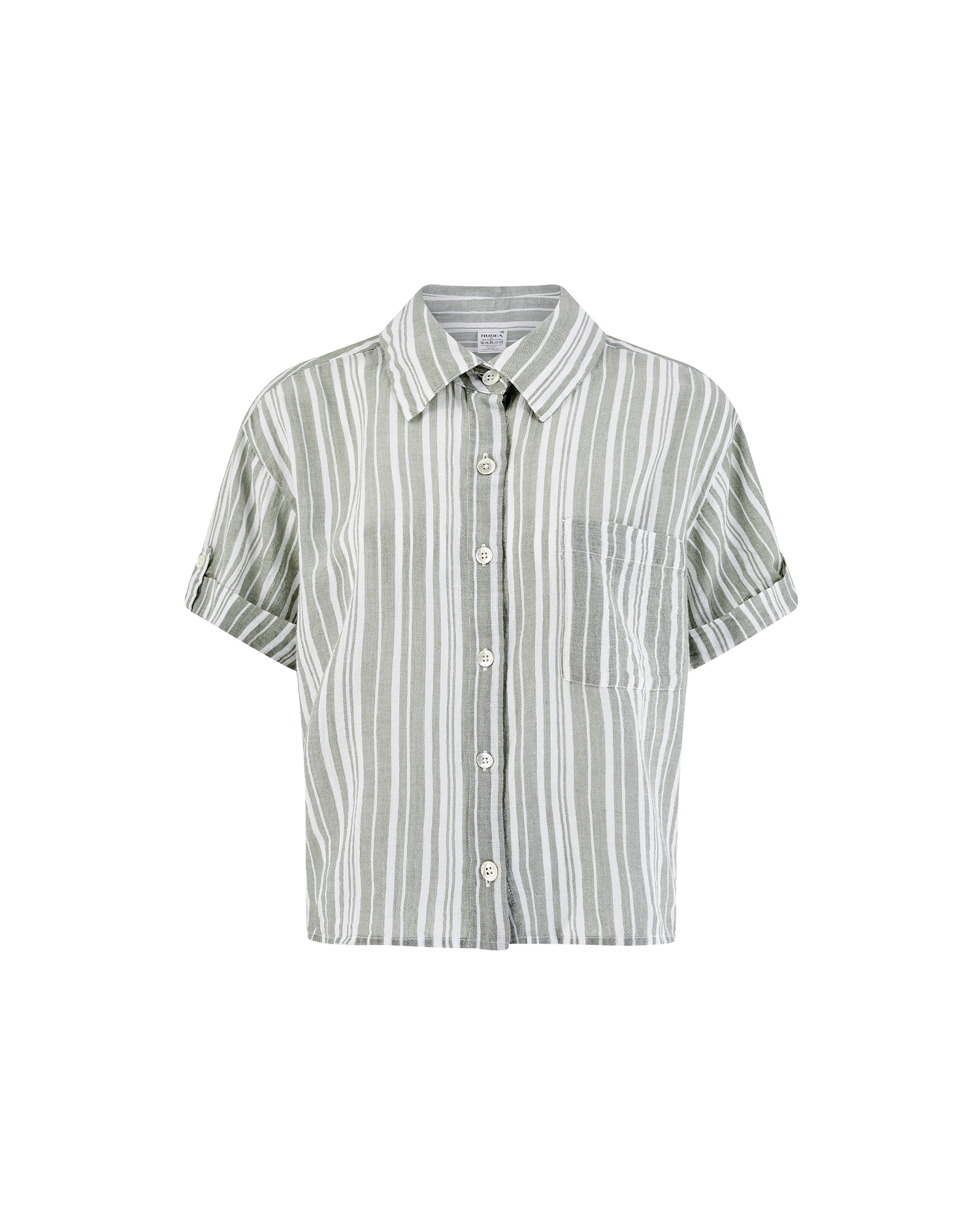 The Short Sleeve Shirt - Sage Stripe