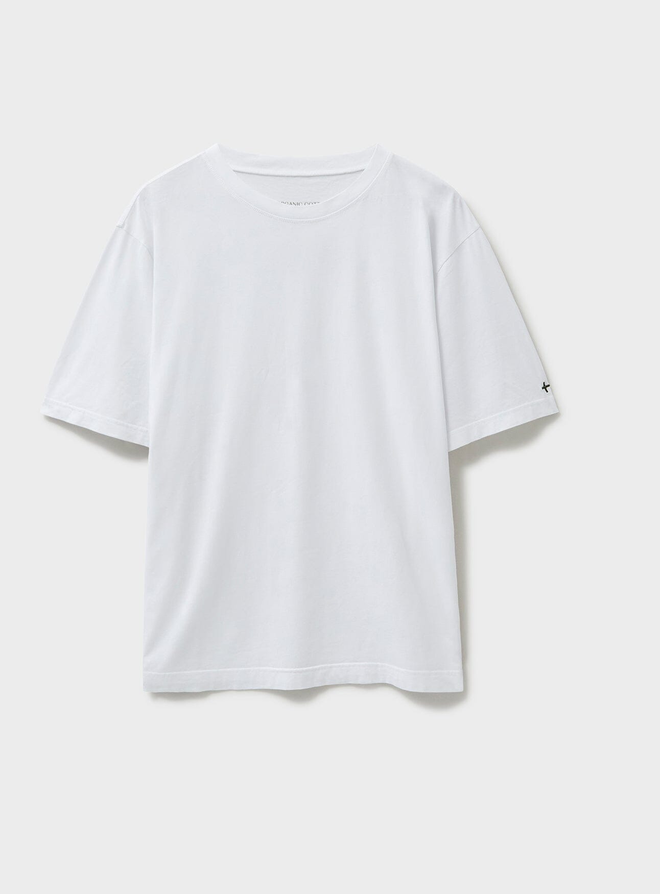 Organic 100% Cotton White Boxy T-shirt