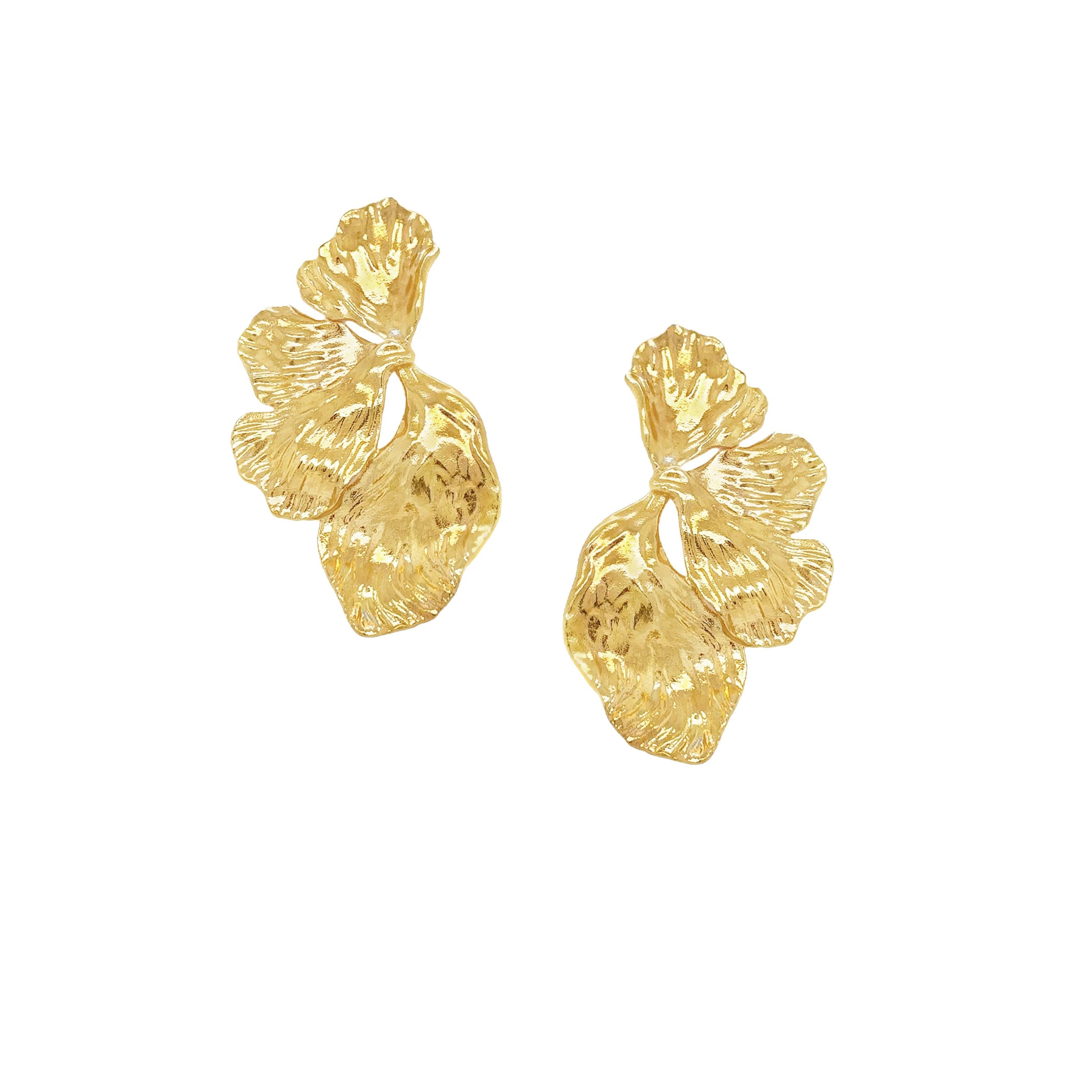 Orchid Petal Stud Earrings