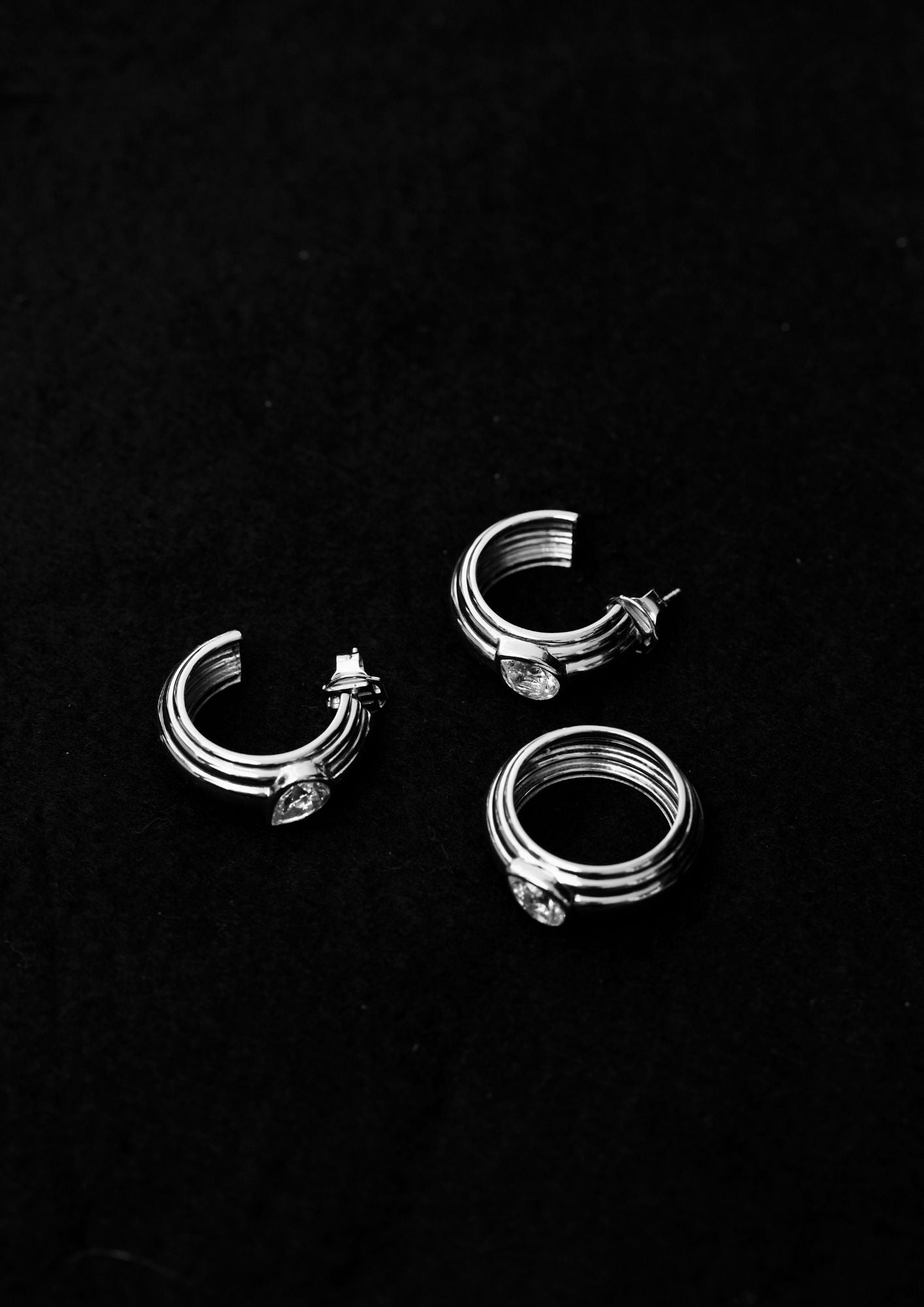 The Silver Zephyr Hoops