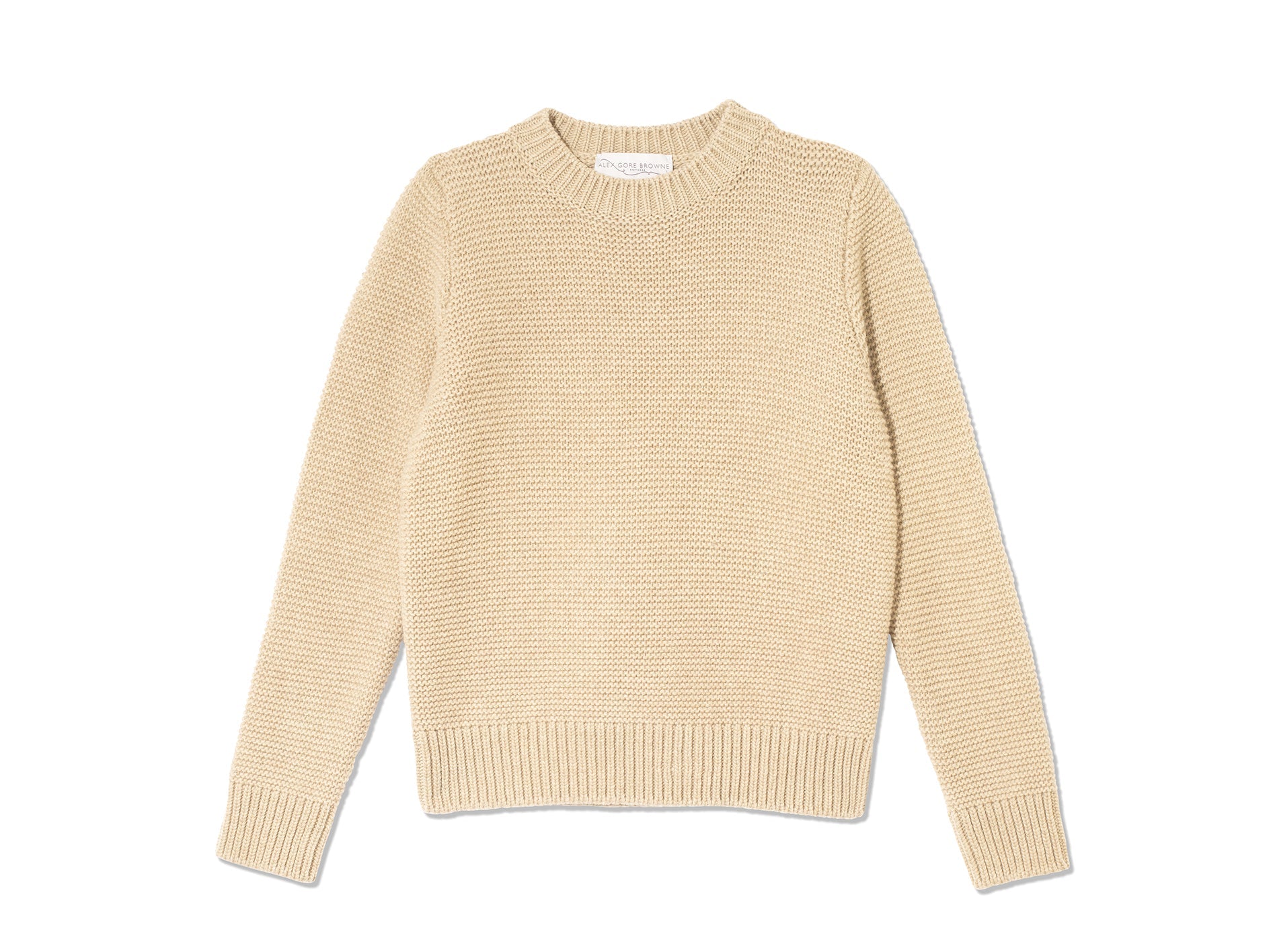 Purl Stitch Sweater - Biscuit Beige