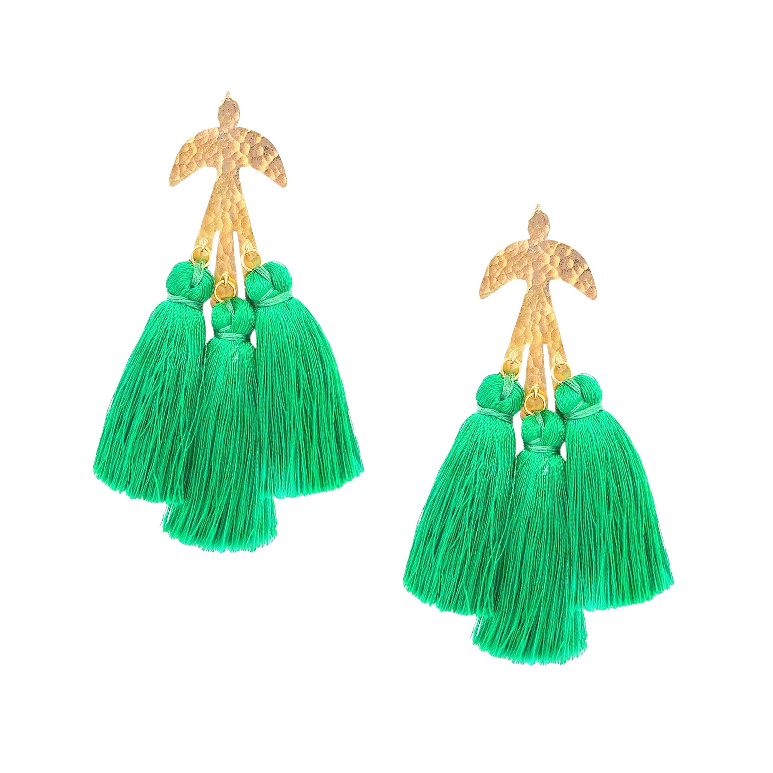 Parakeet Tassel Earrings