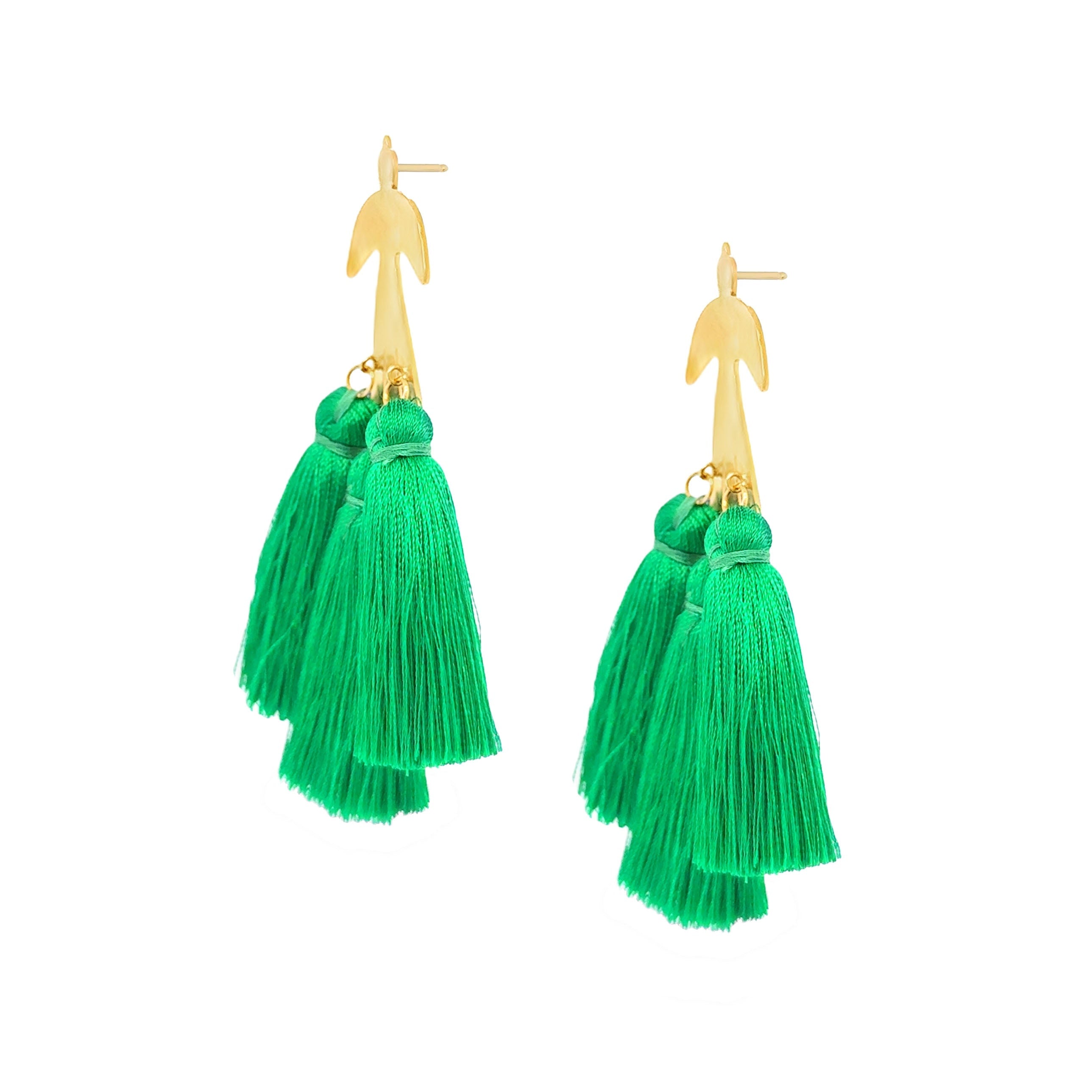 Parakeet Tassel Earrings