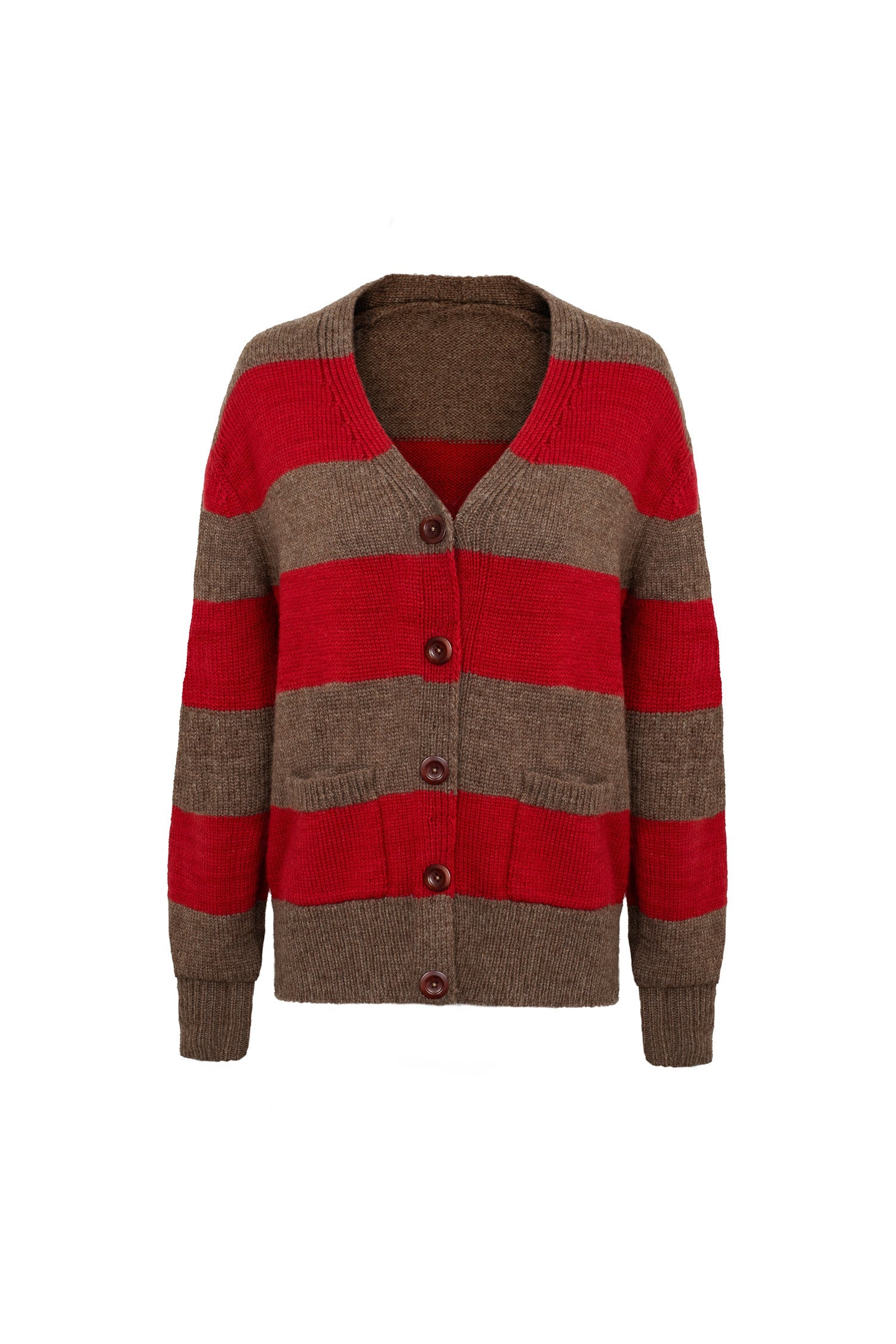 Pendle Cardigan in Peat & Jam