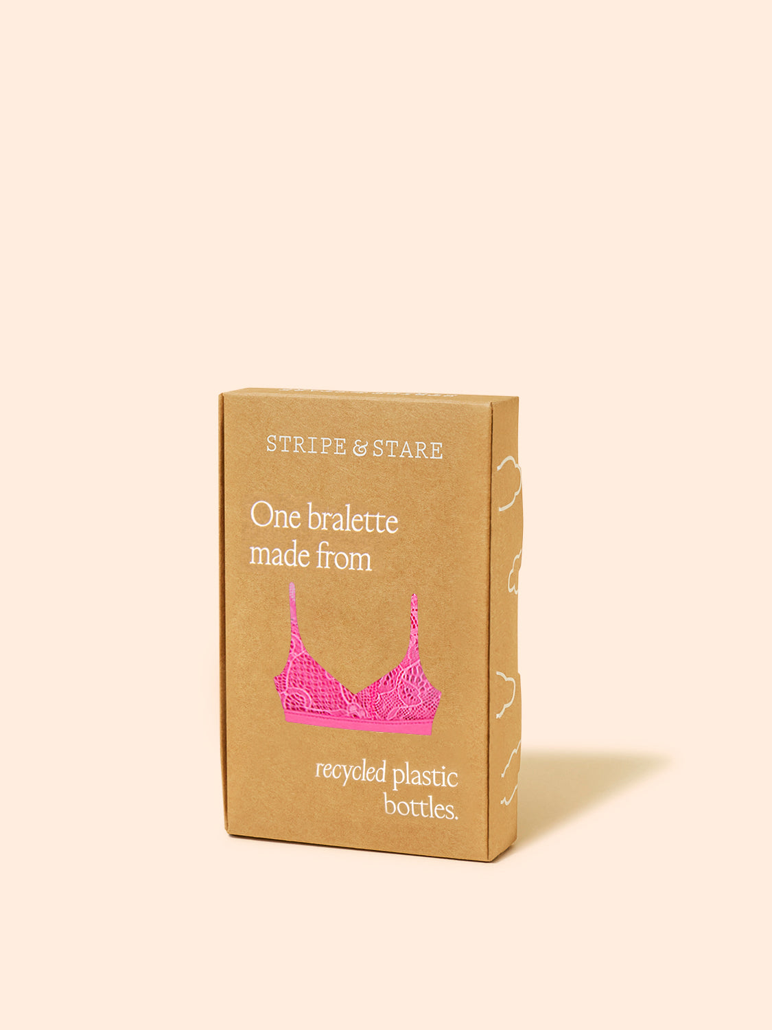 Eco Lace Triangle Bra - Pink Cosmos & Hibiscus