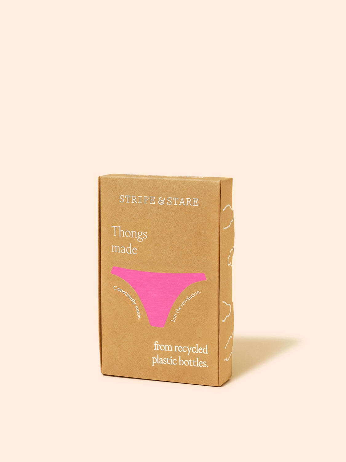 Eco Lace Thong - Pink Cosmos