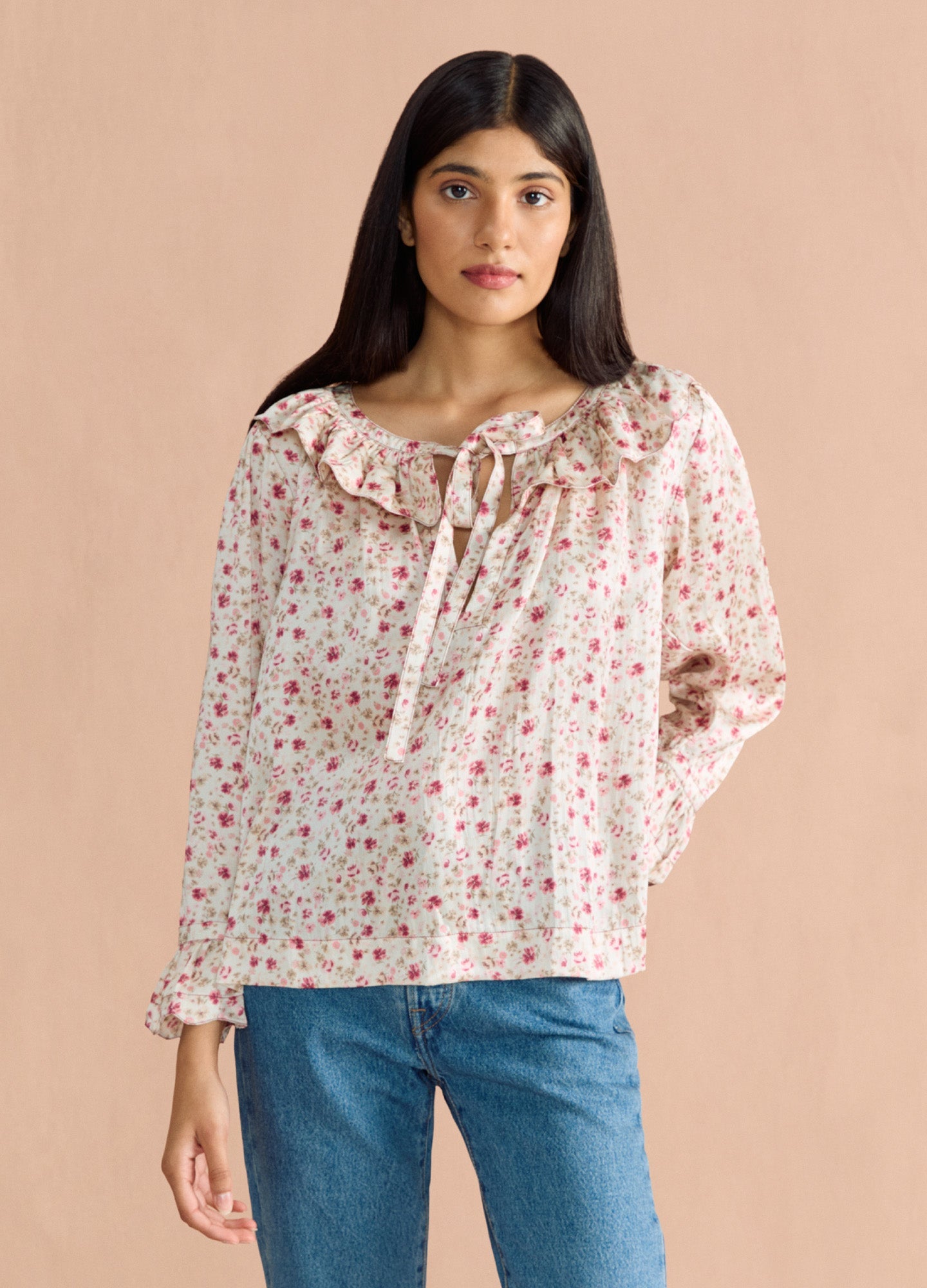 Posey Blouse - Damson Floral