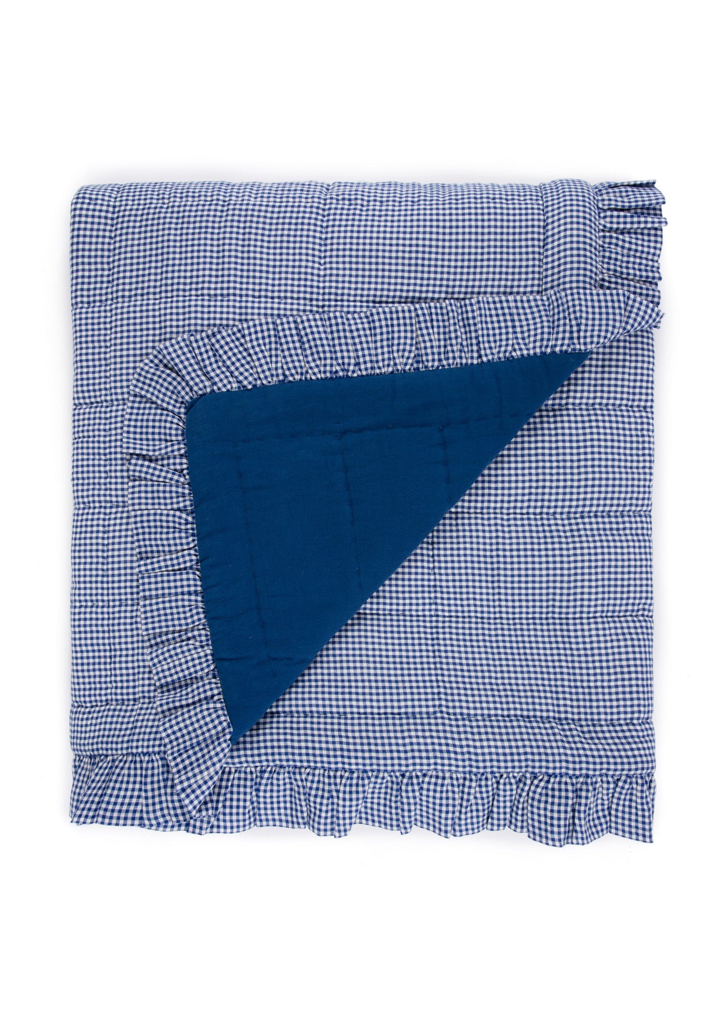 Quilt - Navy Gingham