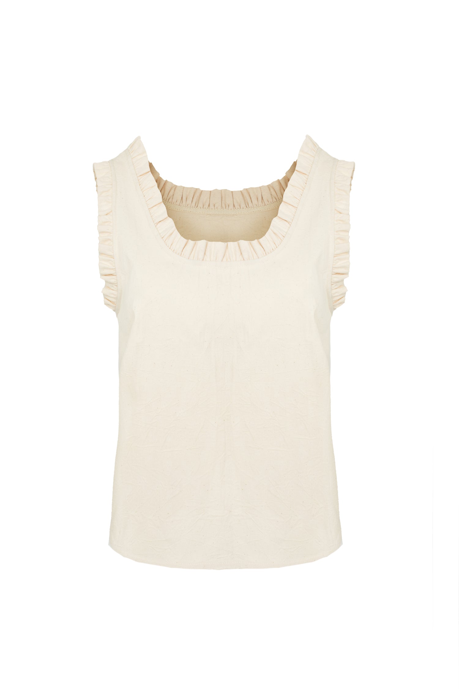 Quince Vest in Cream Canvas