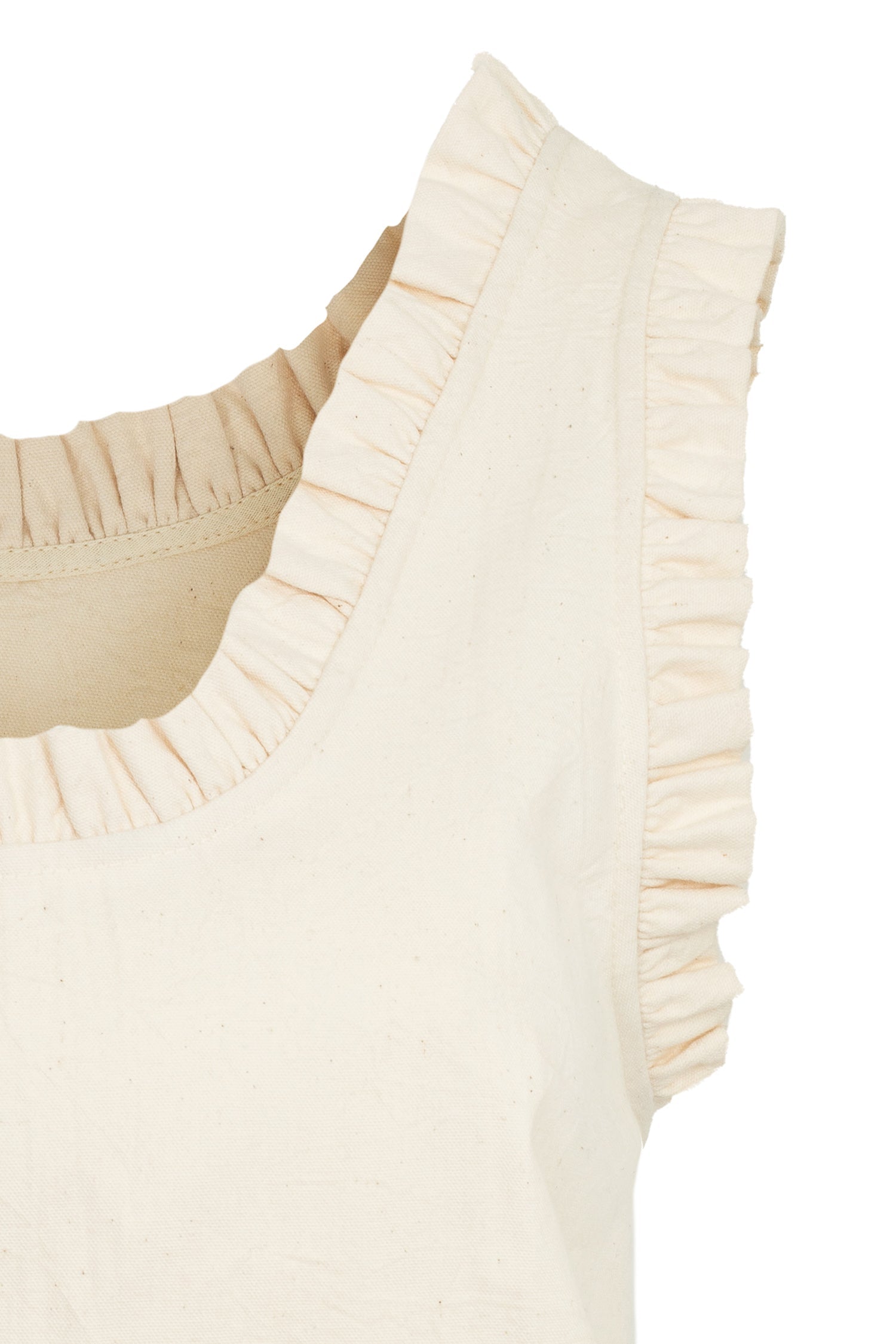 Quince Vest in Cream Canvas