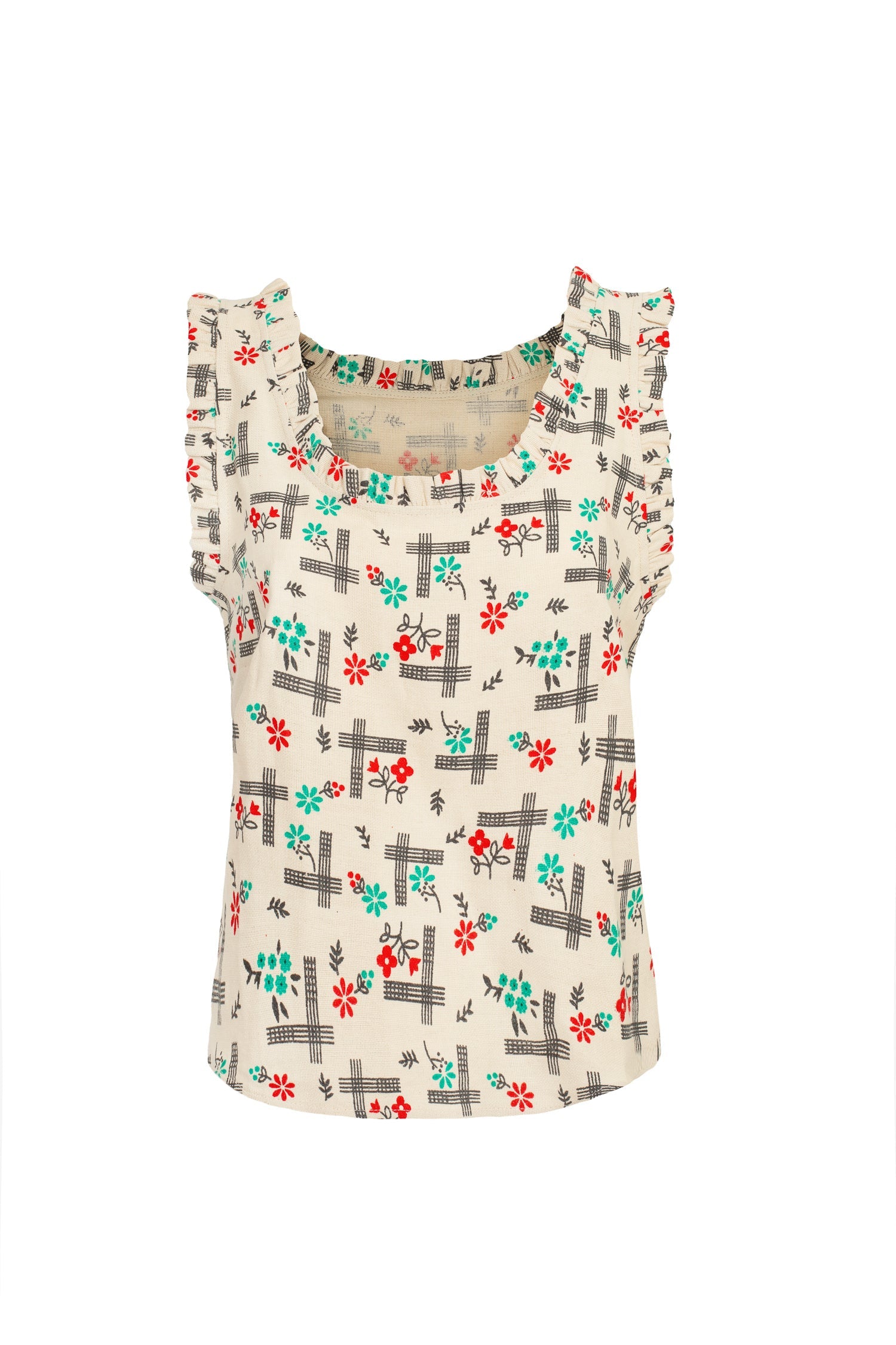 Quince Vest in Vintage Print