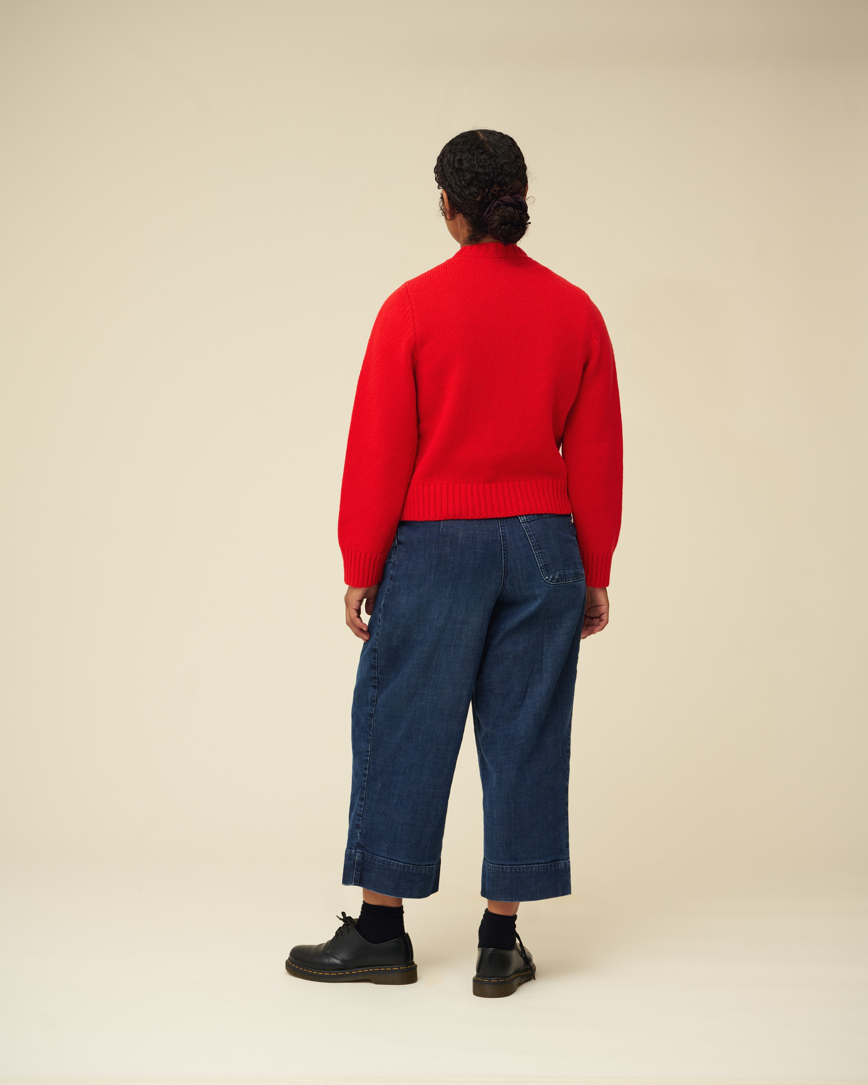 Merino Lambswool Jumper - Poppy Red