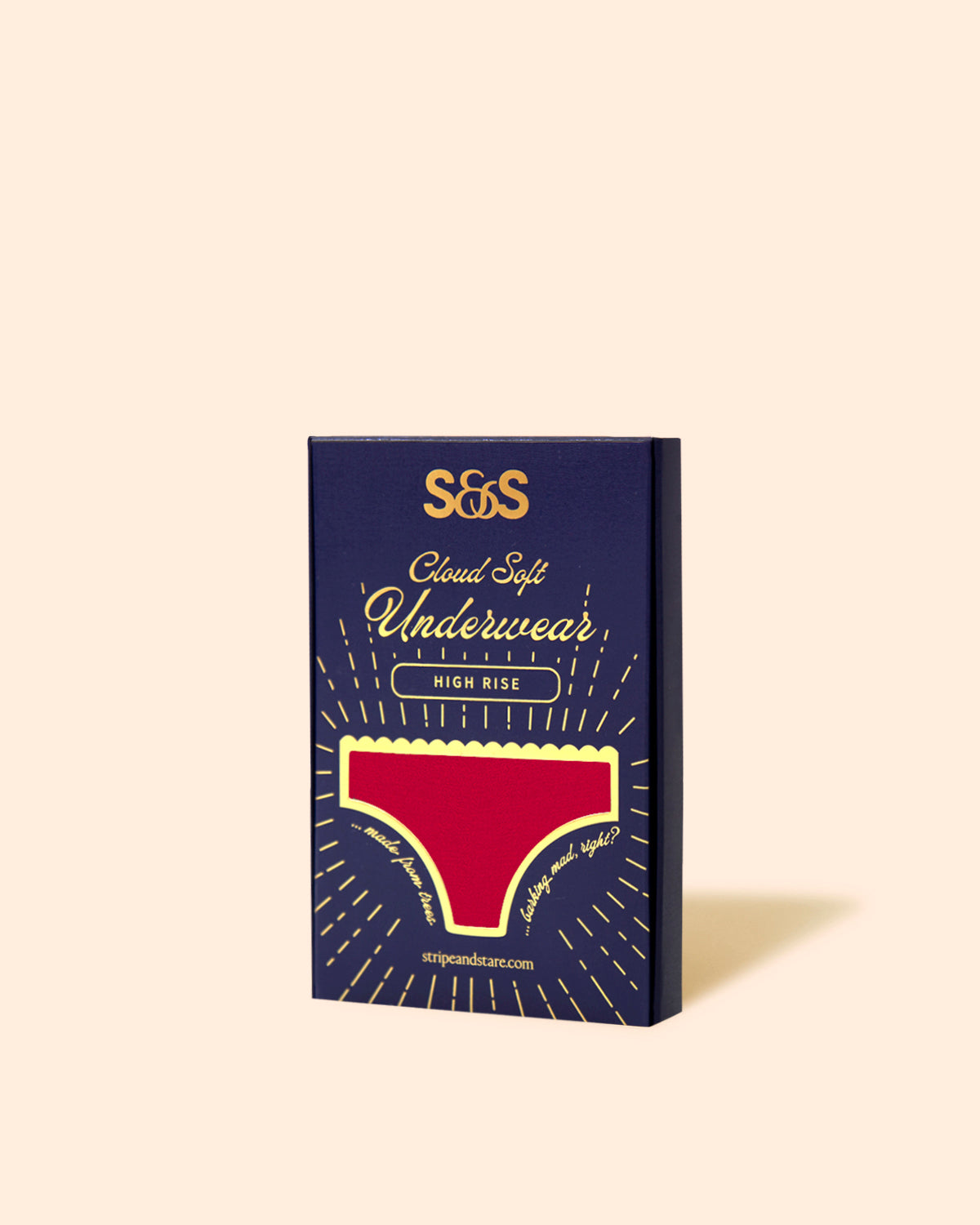 High Rise Knicker- Lipstick Red & Pink Cosmos