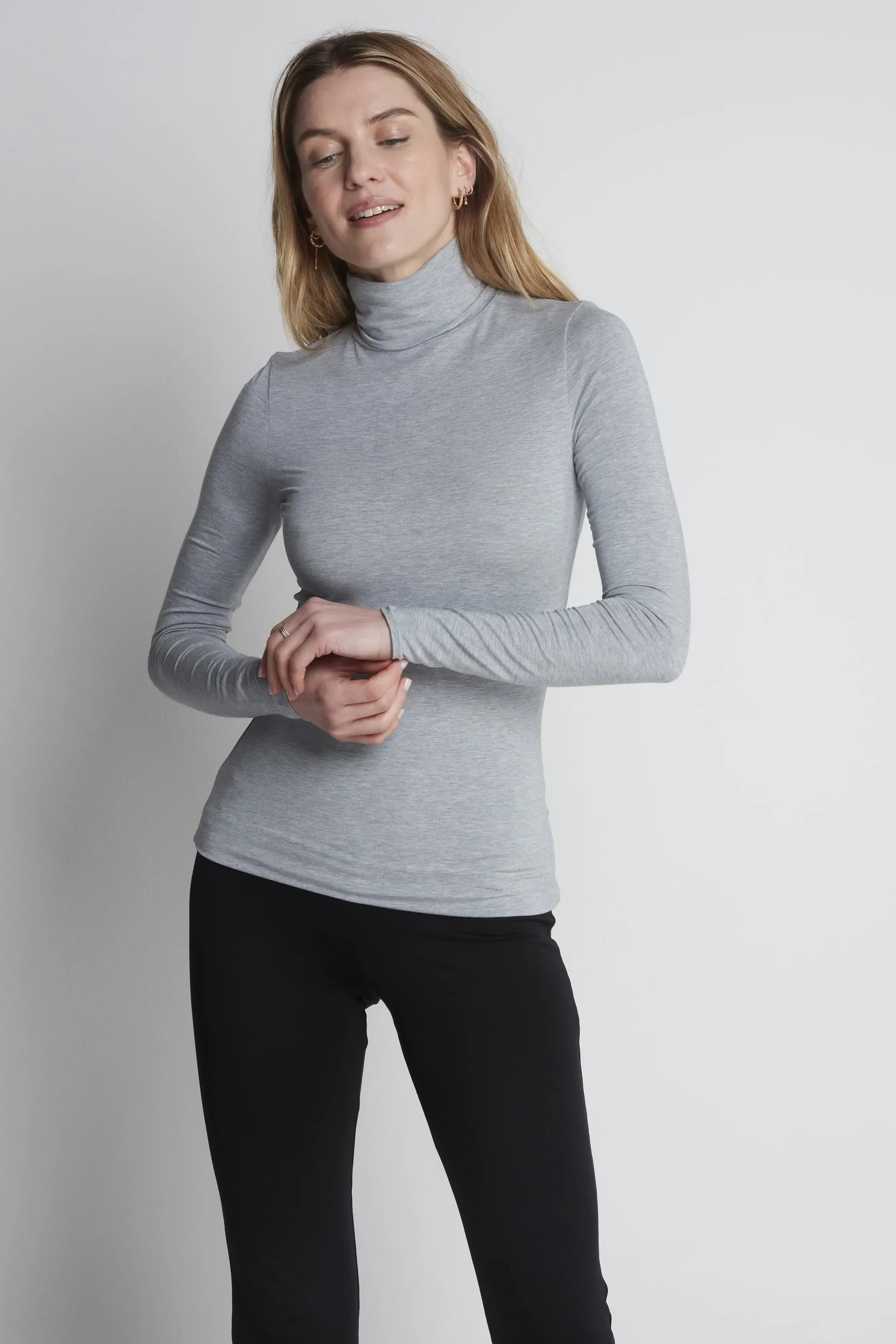 Roll Neck Micro Modal Top