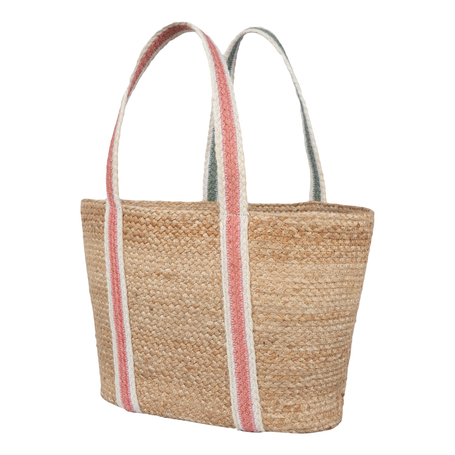 Summer Rose/Thistle Handle Large Tote