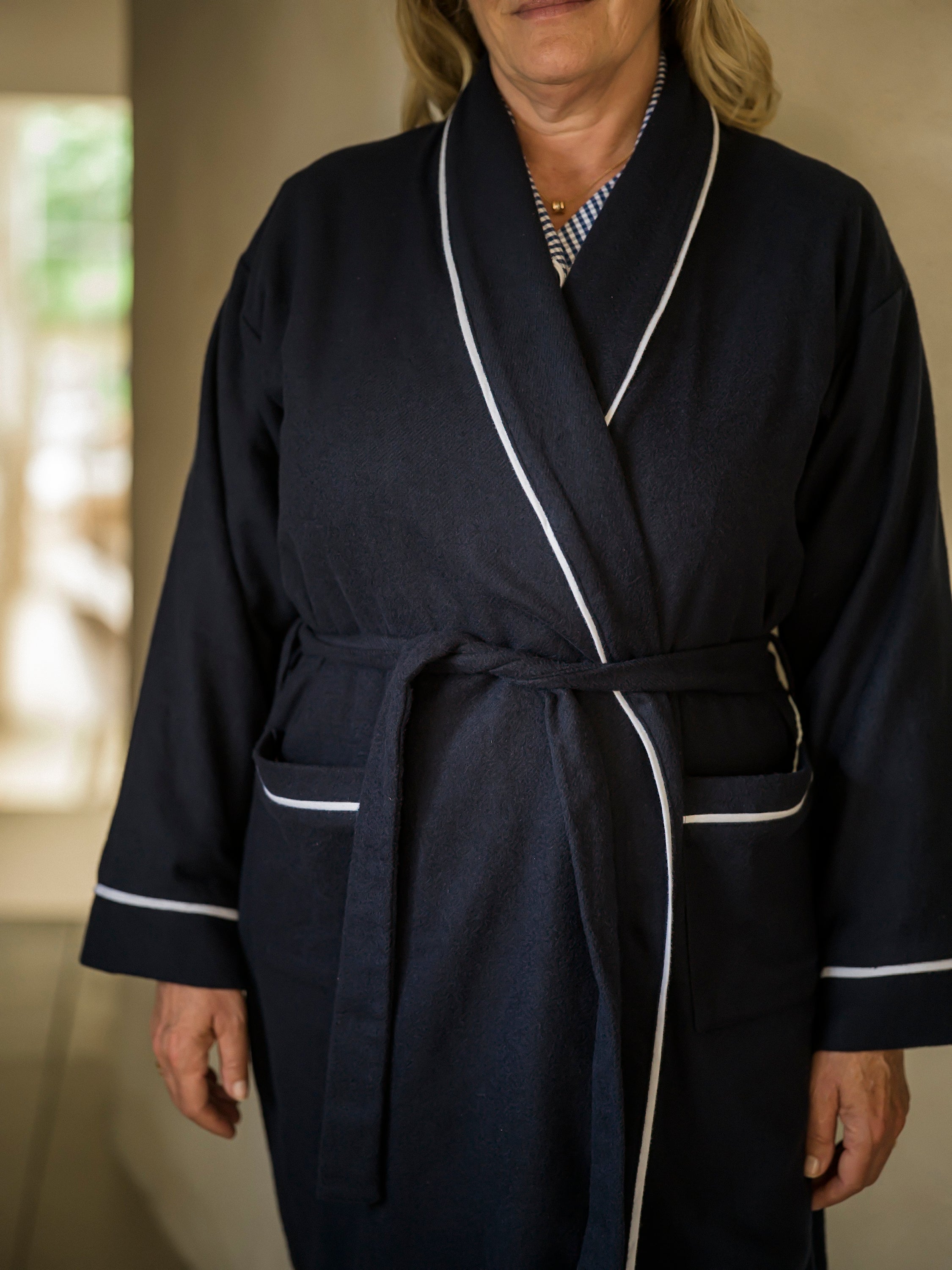 Sian Esther X Osborn Interiors Navy Robe