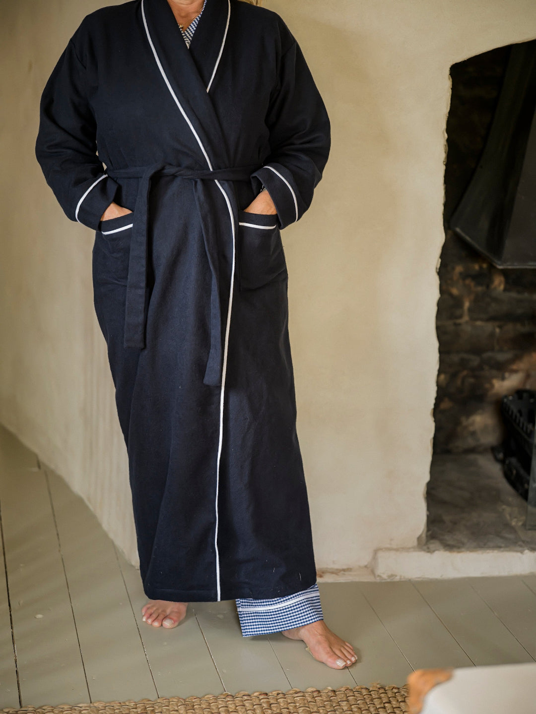 Sian Esther X Osborn Interiors Navy Robe