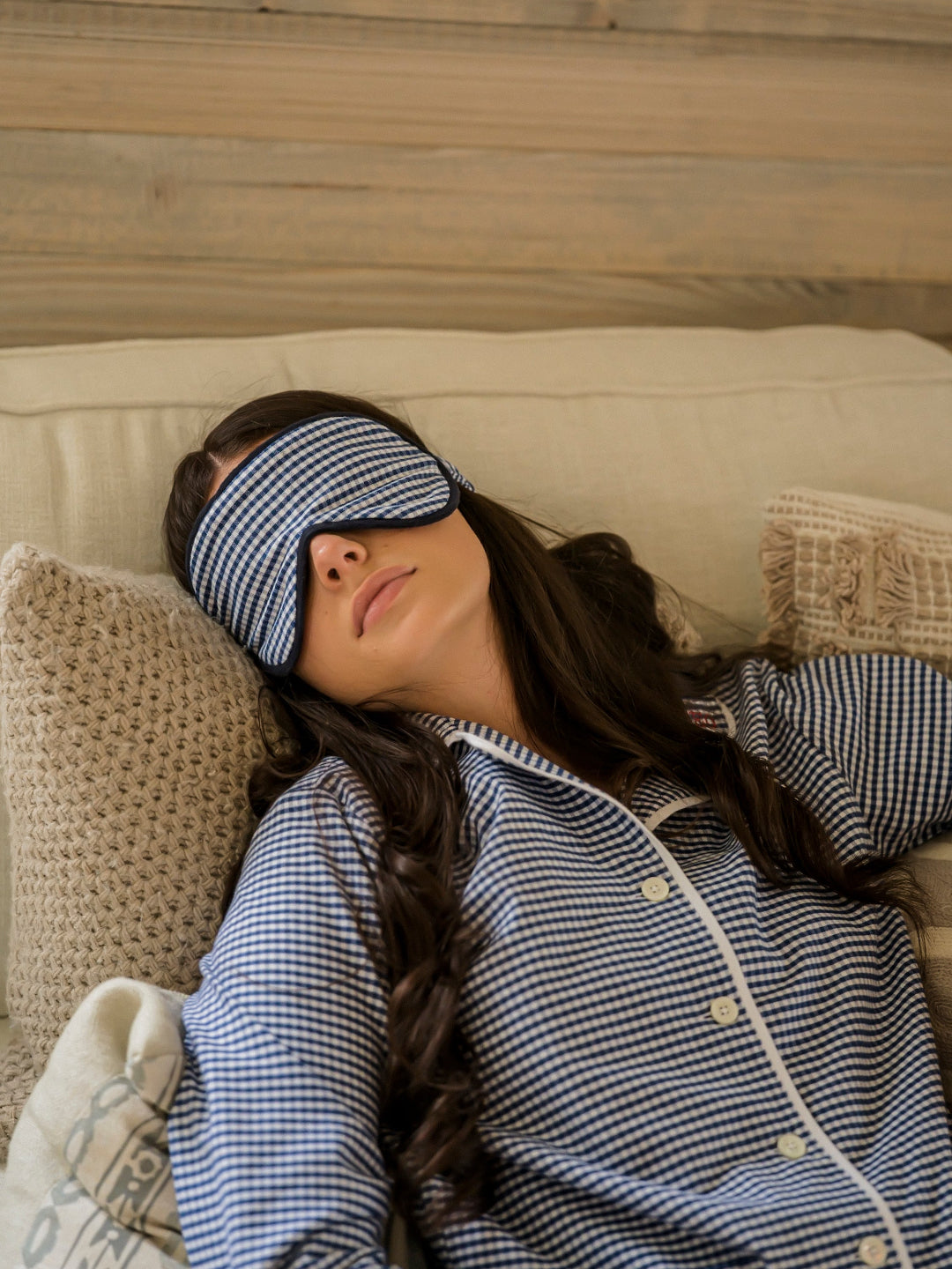 Sian Esther X Osborn Interiors Navy Eye Mask