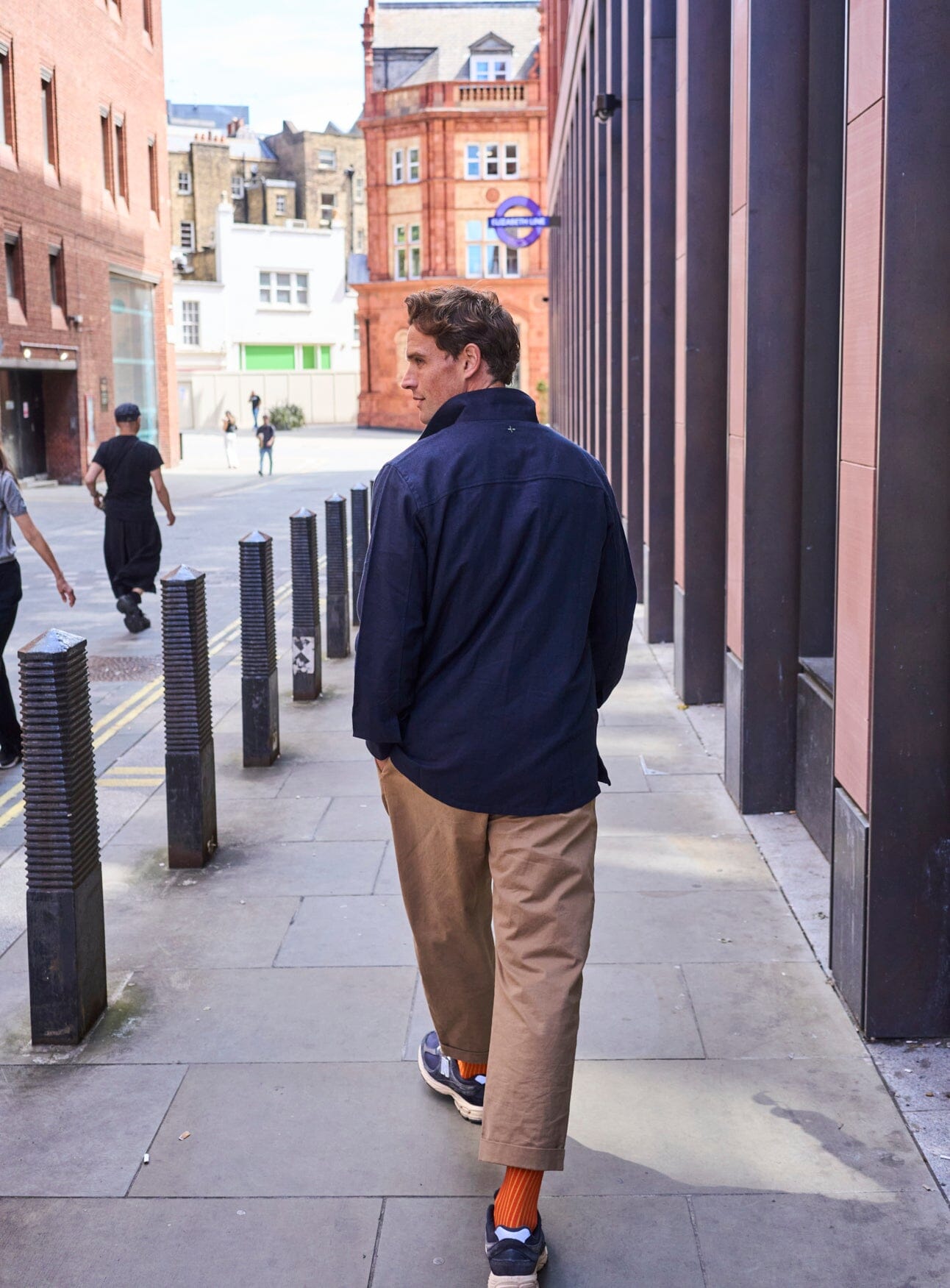 Recycled Italian Flannel Deep Navy Shirt Jacket