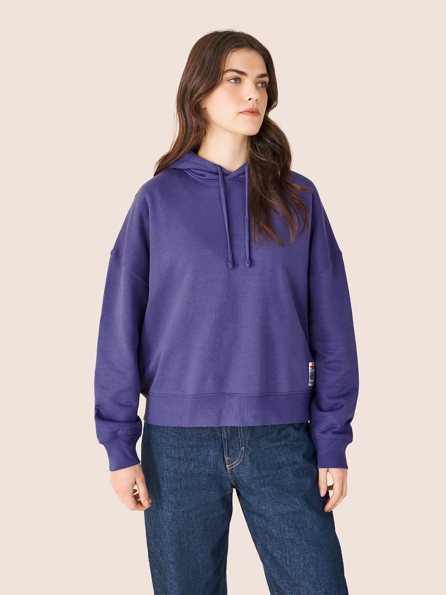 Atlas Organic Cotton Hoodie in Purple