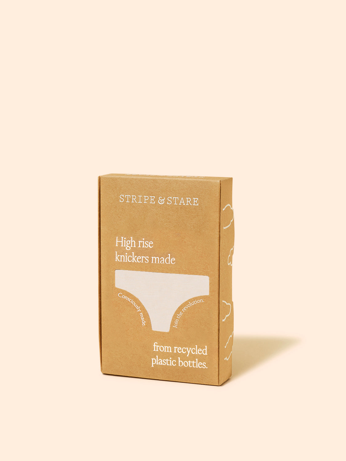 Eco Lace High Rise Knicker - Sand