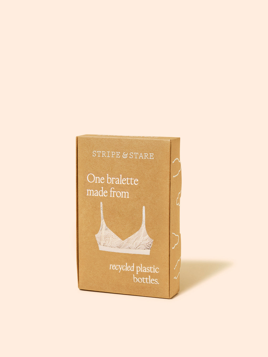 Eco Lace Triangle Bra - Sand