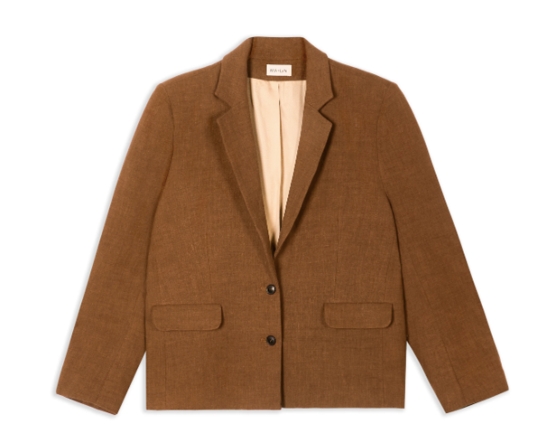 Marge Linen Wool Blazer  - Chocolate