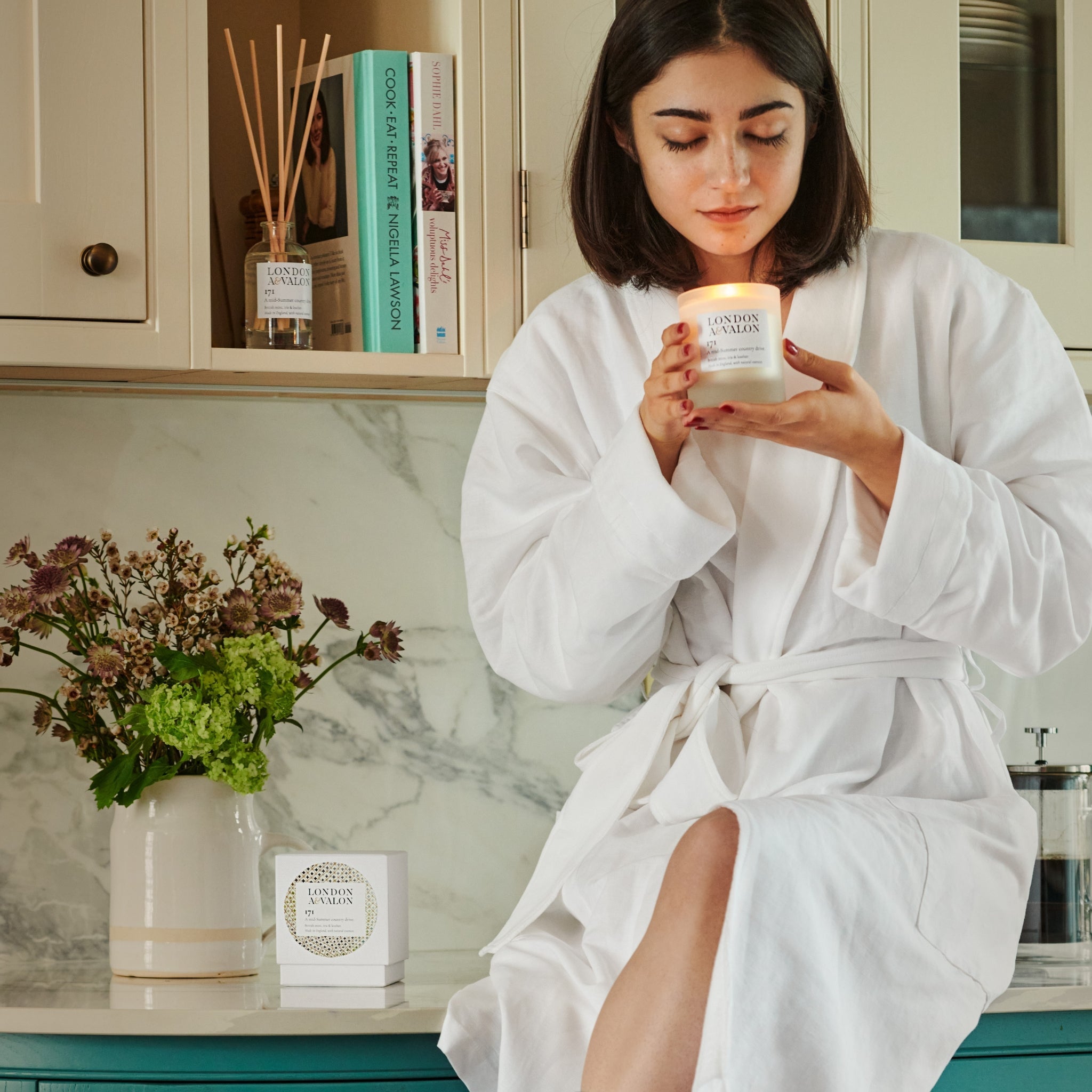 Luxurious Linen & Cotton Bathrobe