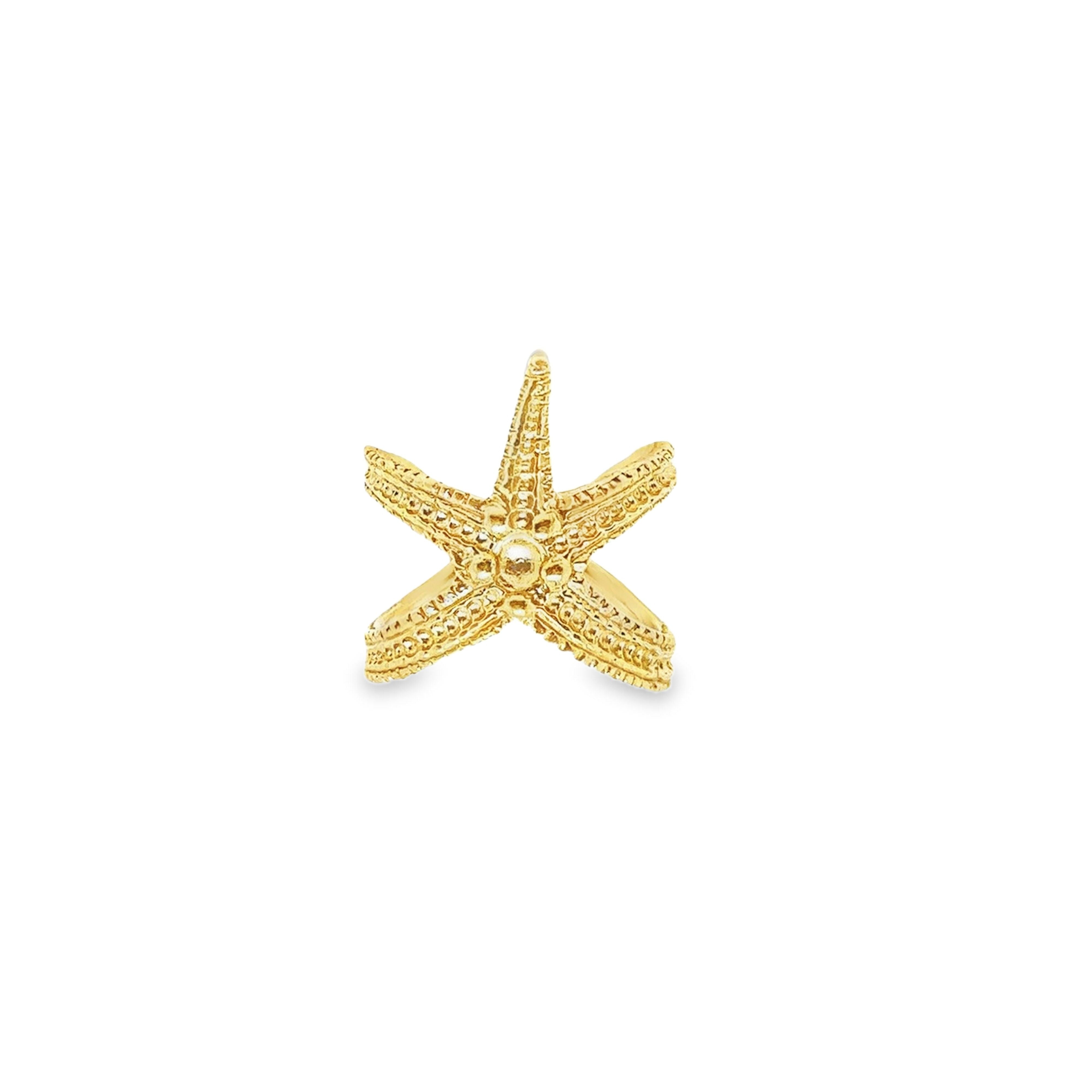 Gold Starfish Ring