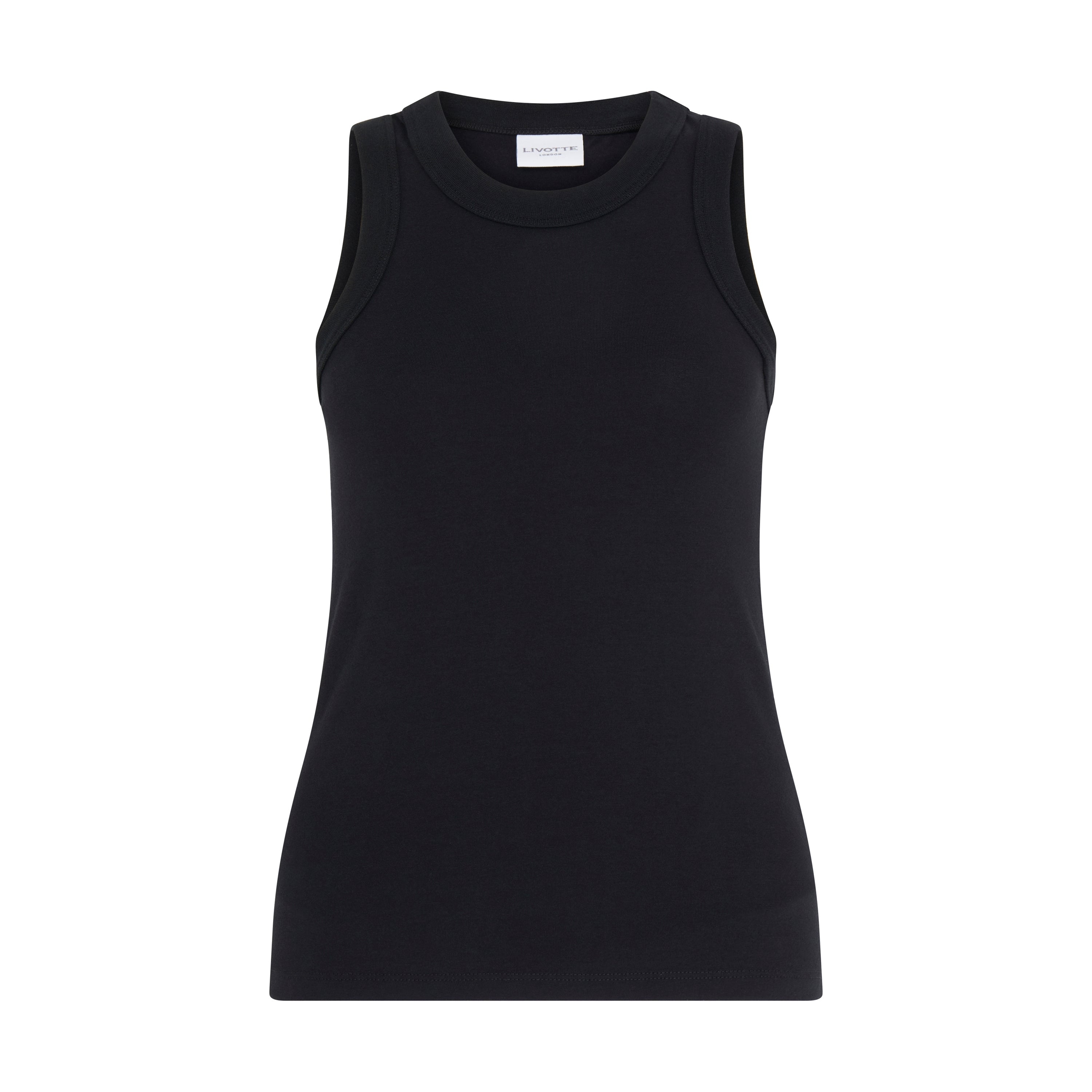 TARA-CREW NECK RACER BACK TANK TOP