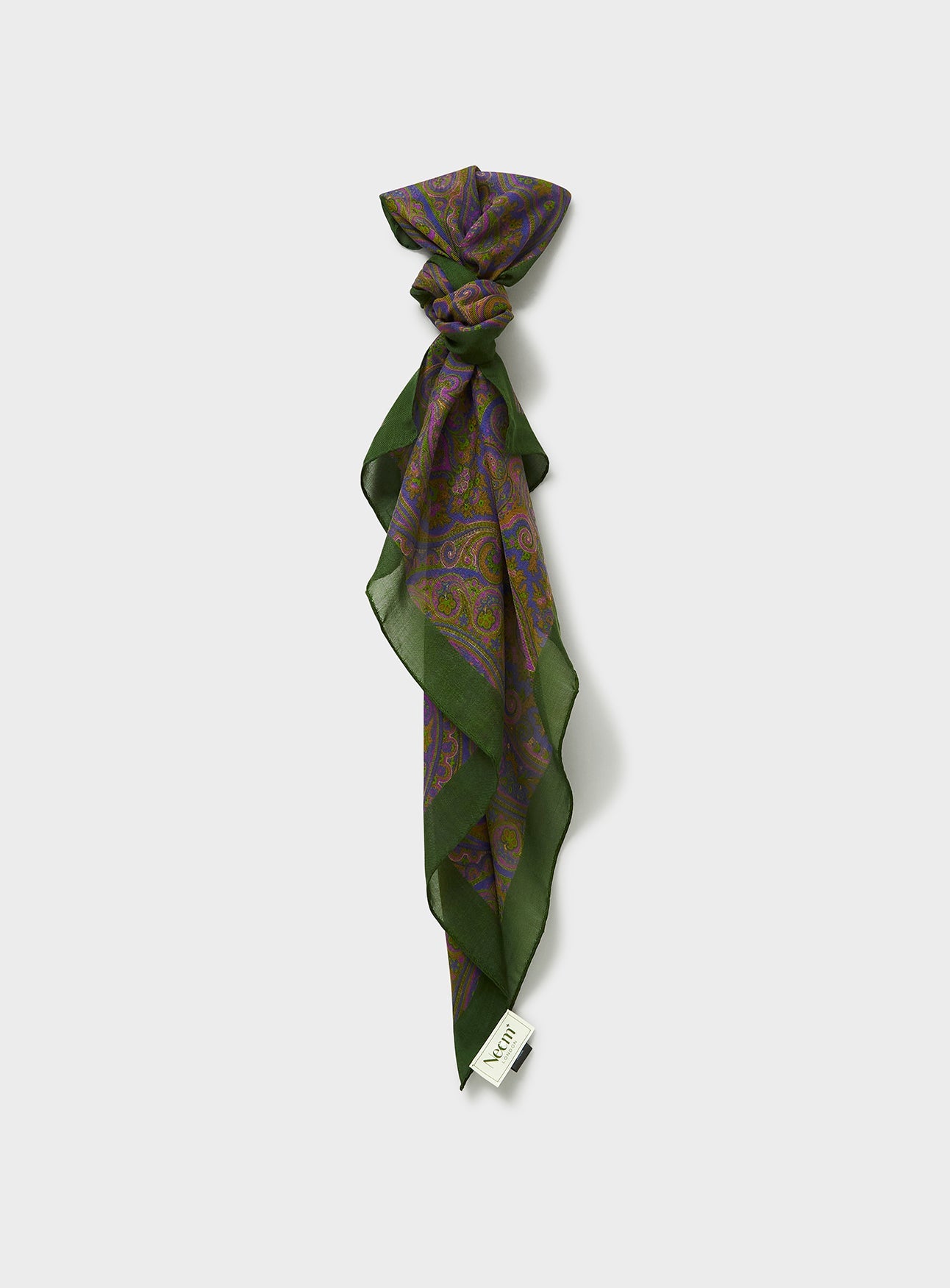 Italian Tencel British Racing Green Neck Scarf