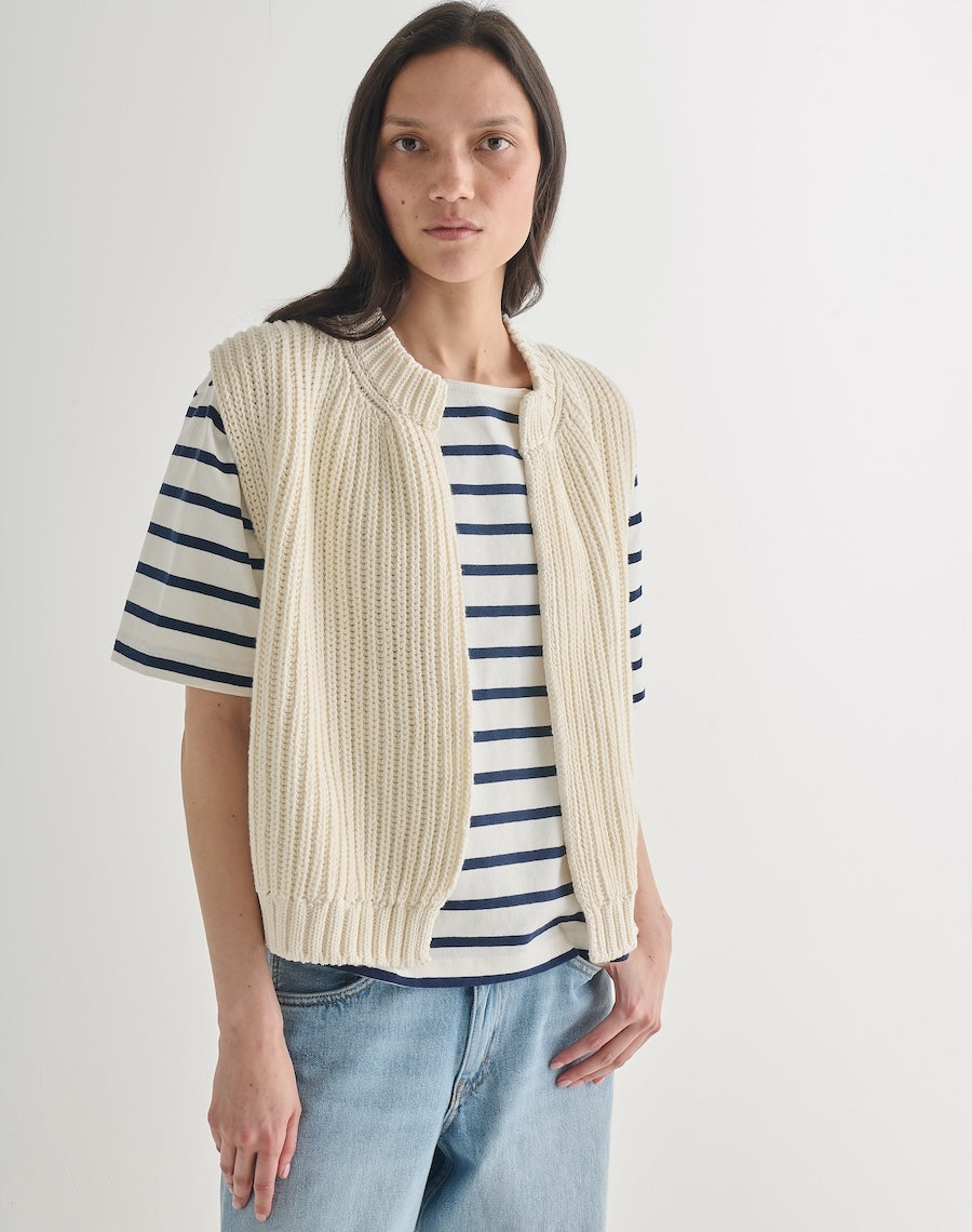 The Cotton VEST - Ecru