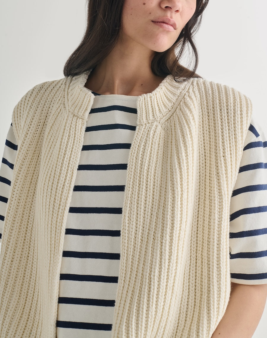 The Cotton VEST - Ecru