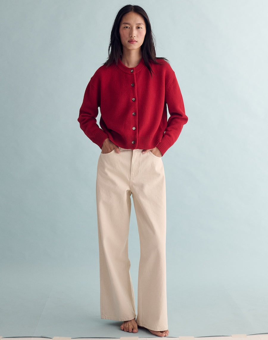 The Easy Cardigan - Carmine
