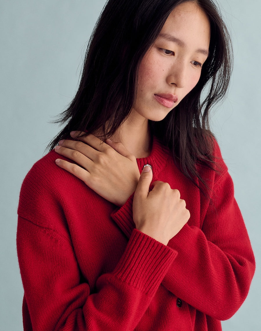 The Easy Cardigan - Carmine