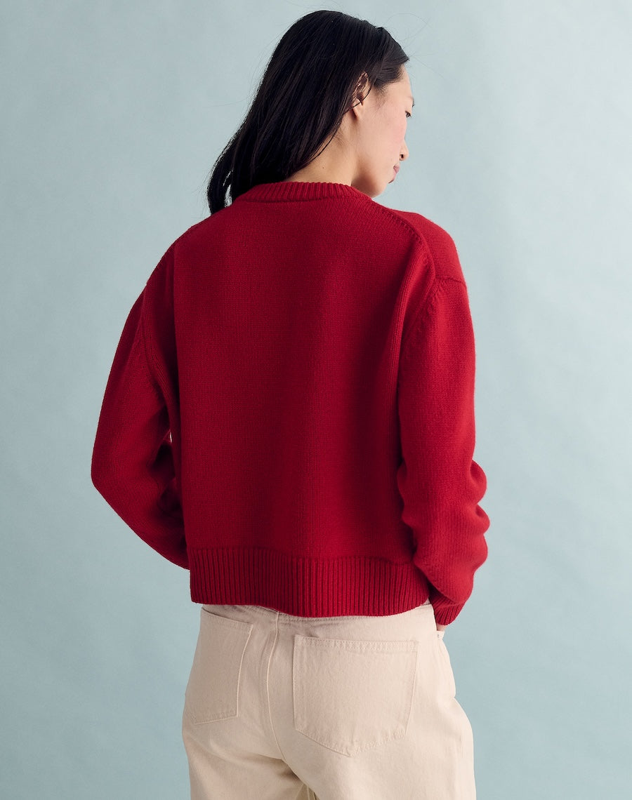 The Easy Cardigan - Carmine