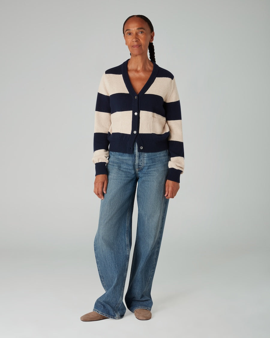 The CARDIGAN / 3.0 - Navy & Parchment
