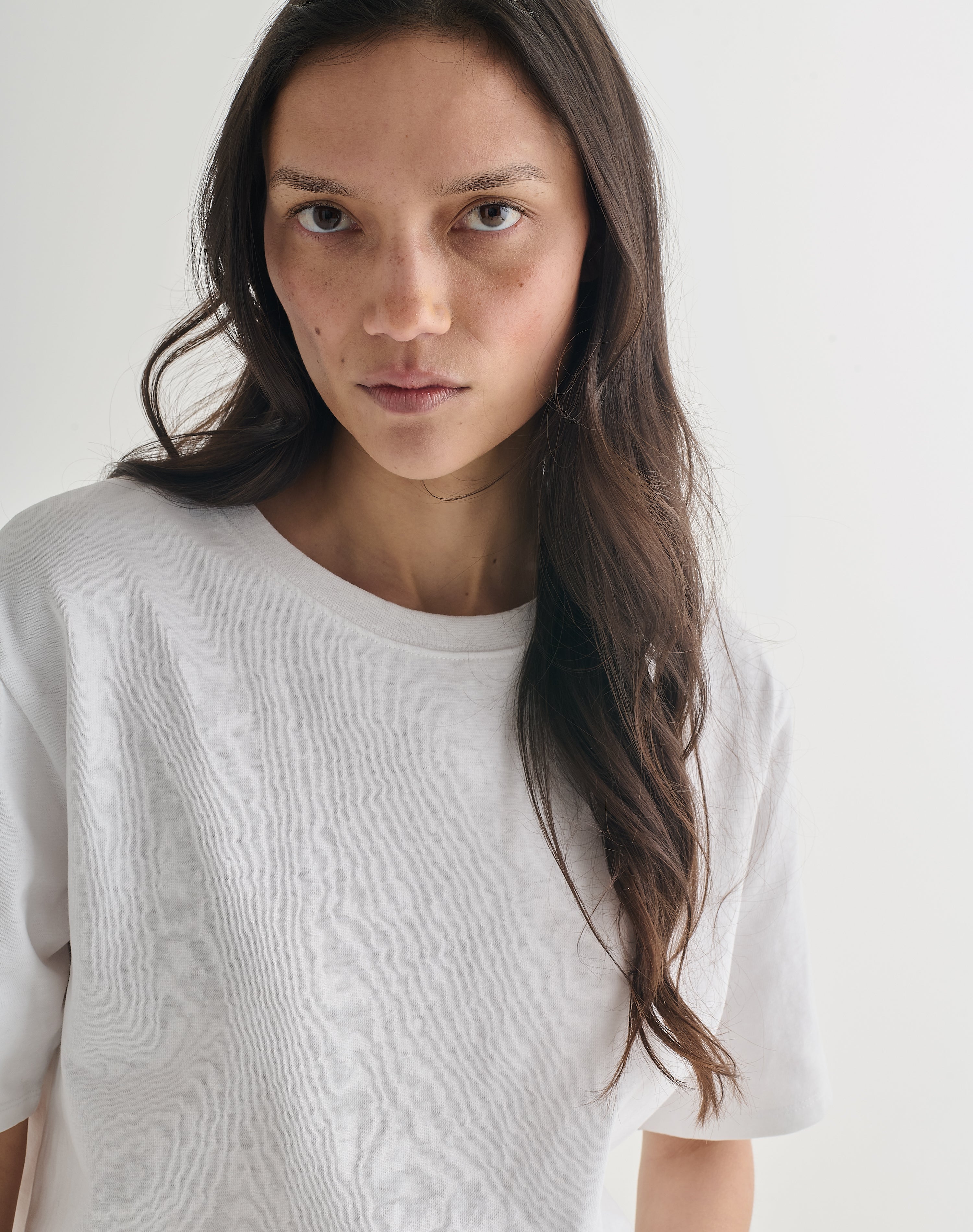 The Structured Slub / The Short Sleeve - White