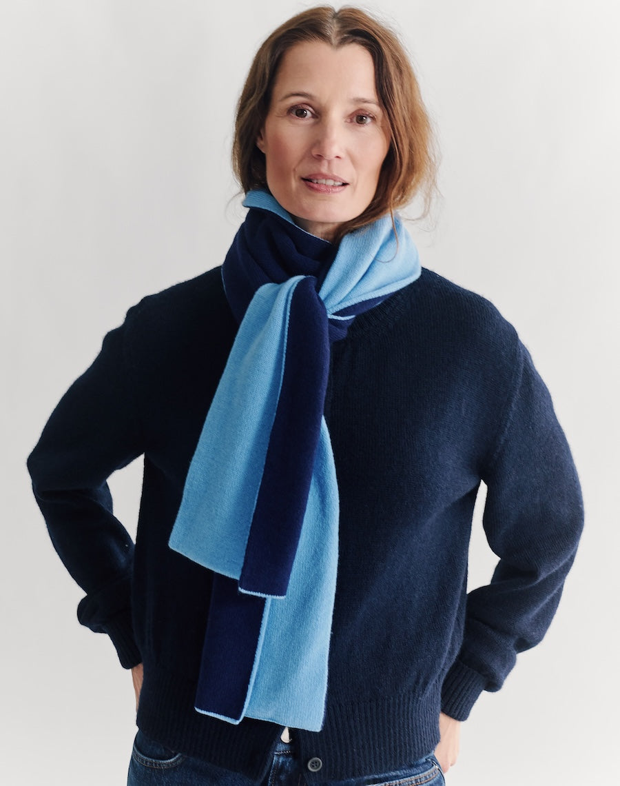 The Scarf - Midnight + Blue