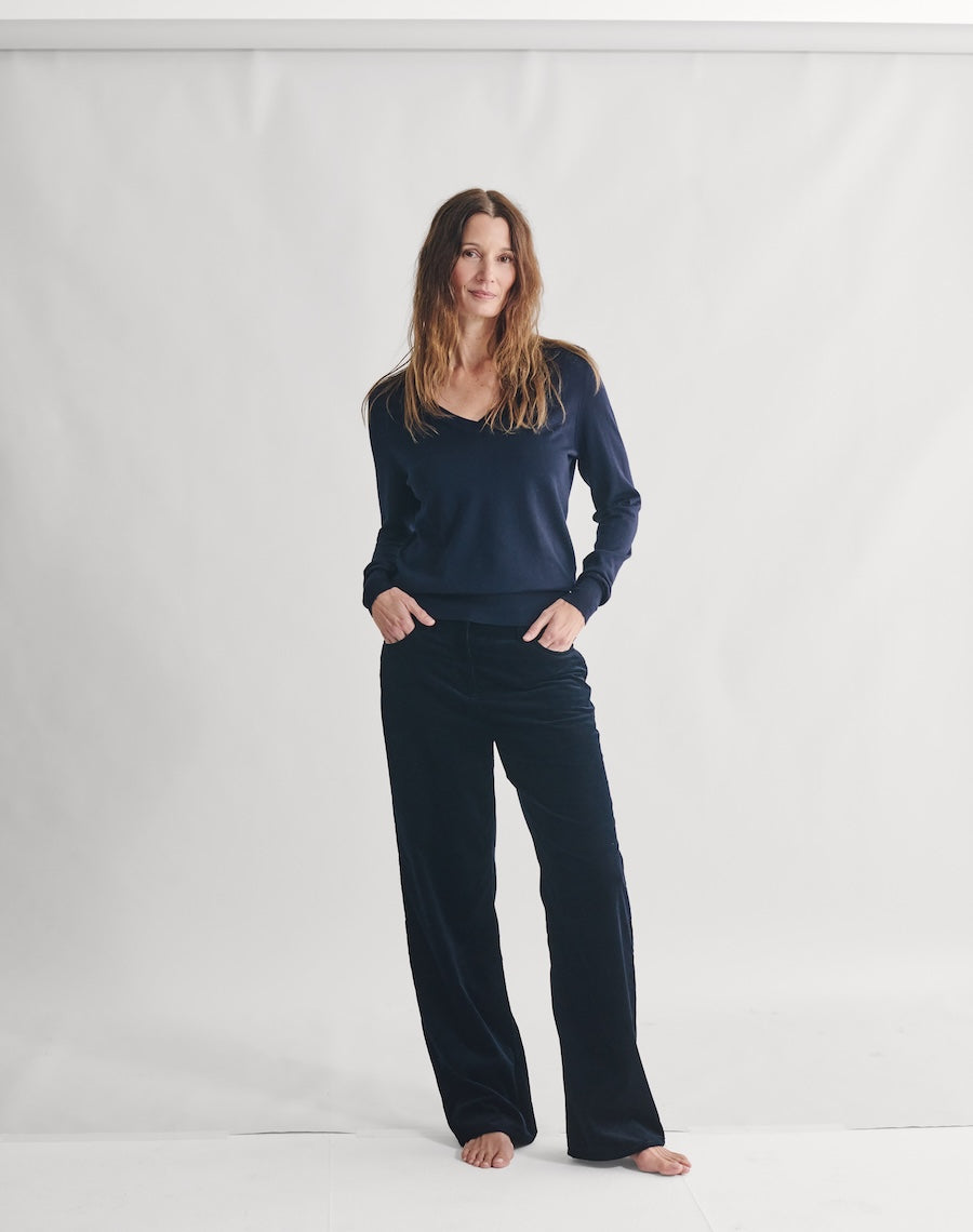 The Extra Fine v - Navy