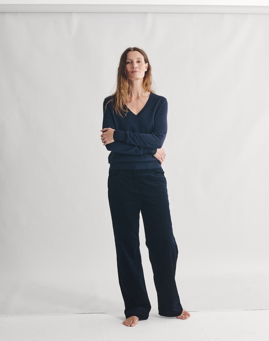 The Extra Fine v - Navy