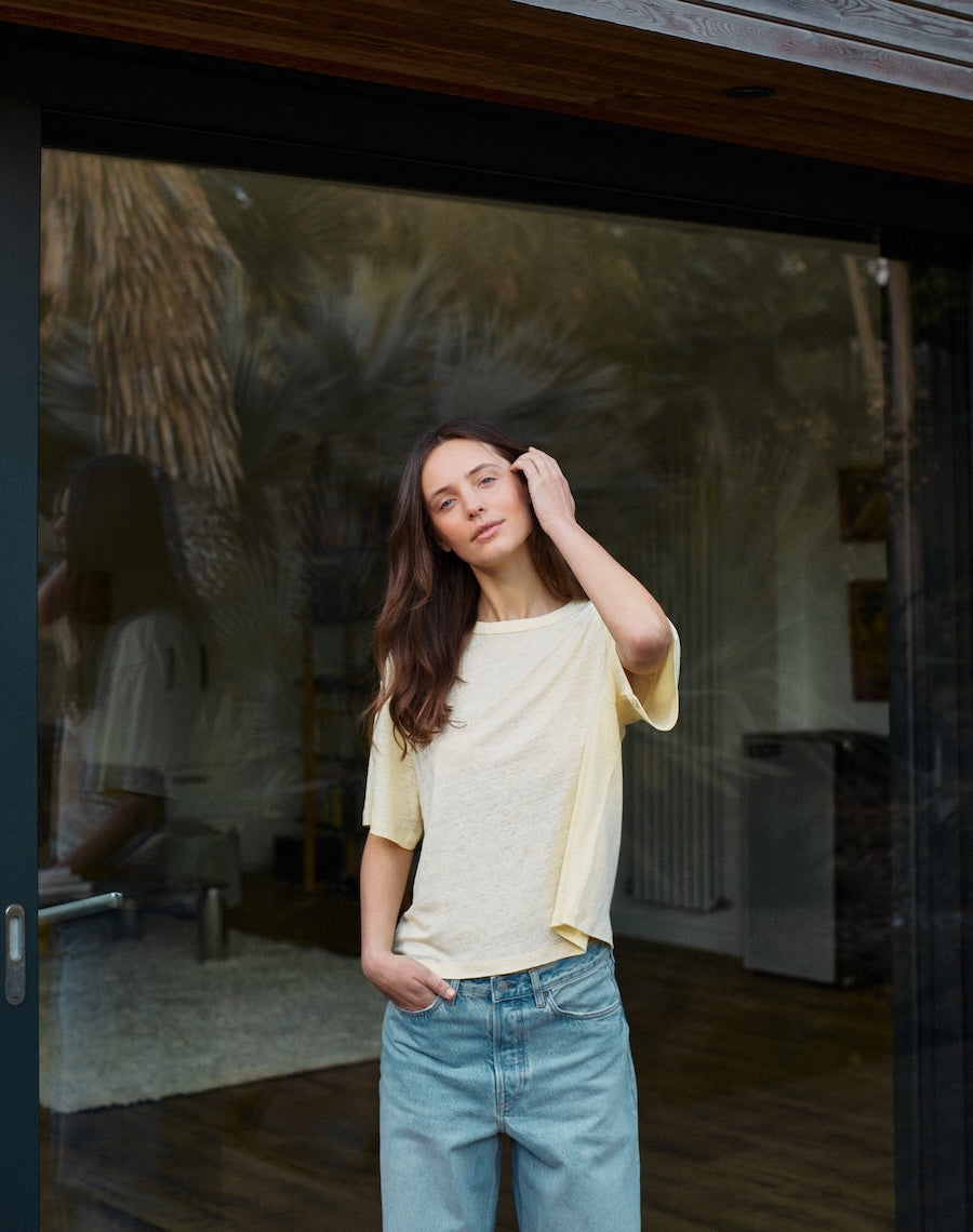 The LINEN 03 / The Relaxed-Fit - Citrine
